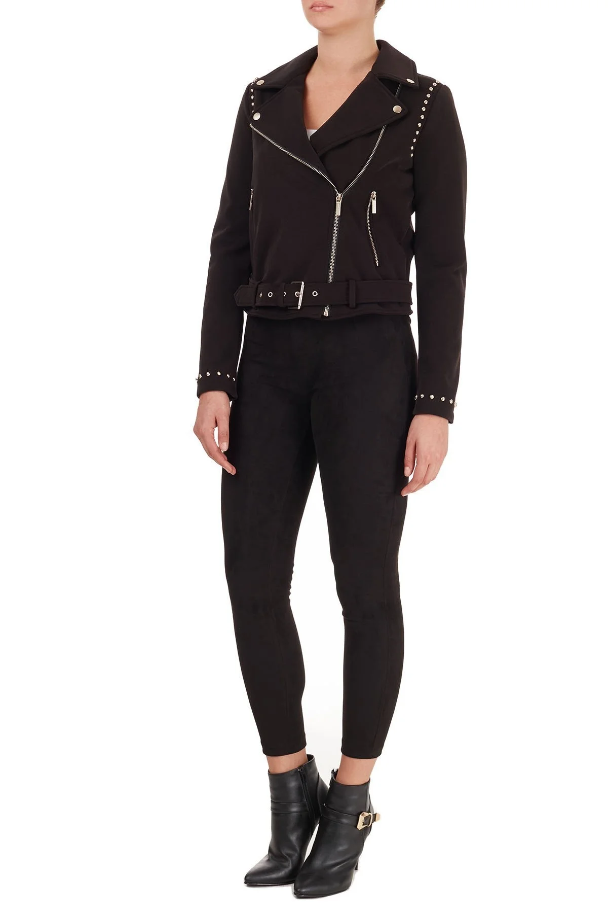 Armani Exchange Bel Kemerli Regular Fit Bayan Mont 6HYB10 YNKMZ 1200 SİYAH - 5