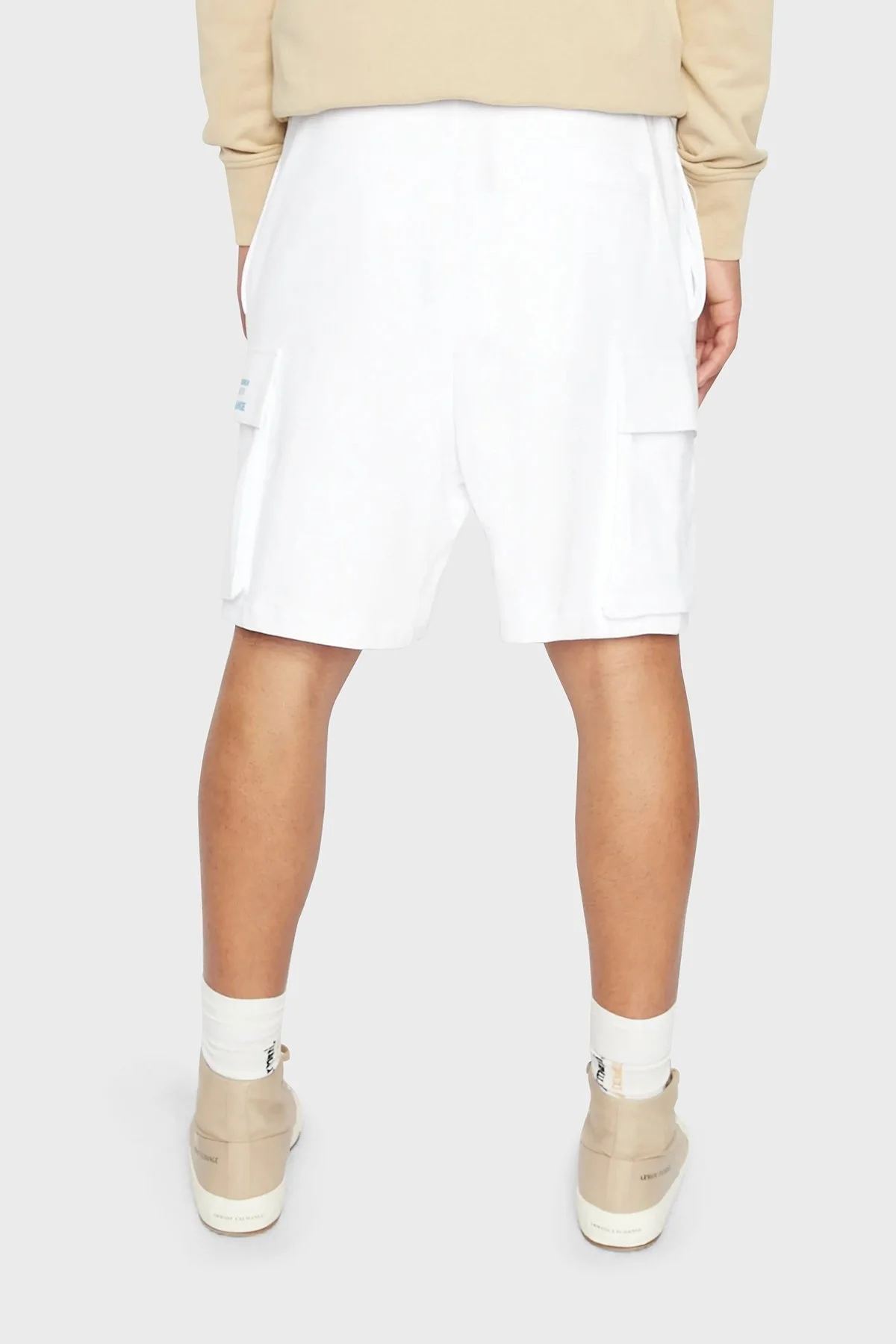 Armani Exchange Belden Bağlamalı Cepli Erkek Short 3RZSJA ZJ7KZ 1100 BEYAZ - 2