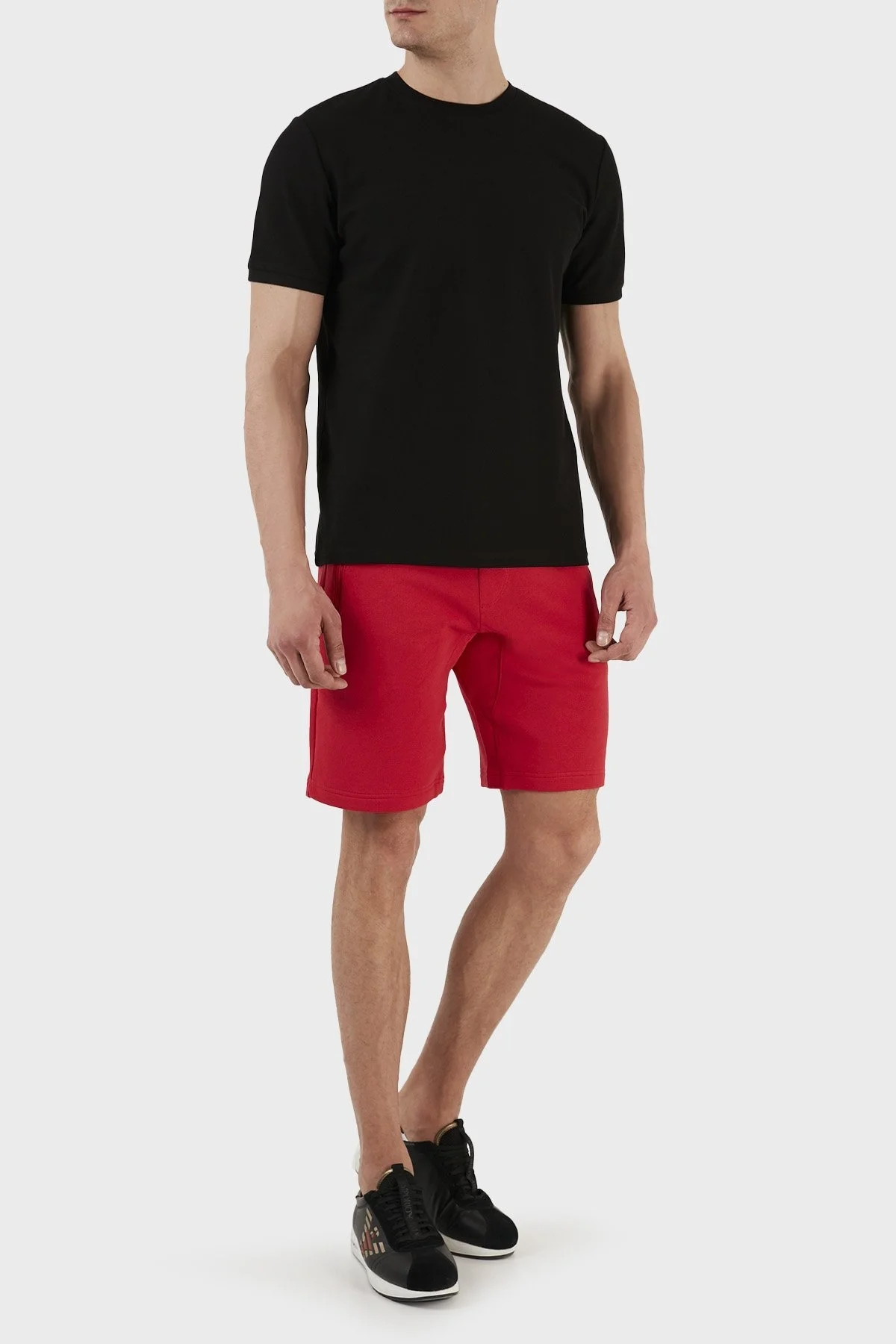 Armani Exchange Belden Bağlamalı Cepli Pamuklu Erkek Bermuda 8NZS75 ZJKRZ 14AQ KIRMIZI - 1