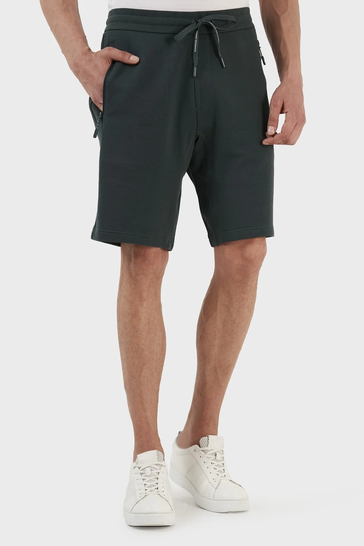 Armani Exchange Belden Bağlamalı Cepli Pamuklu Erkek Bermuda 8NZS75 ZJKRZ 1882 YEŞİL - 3