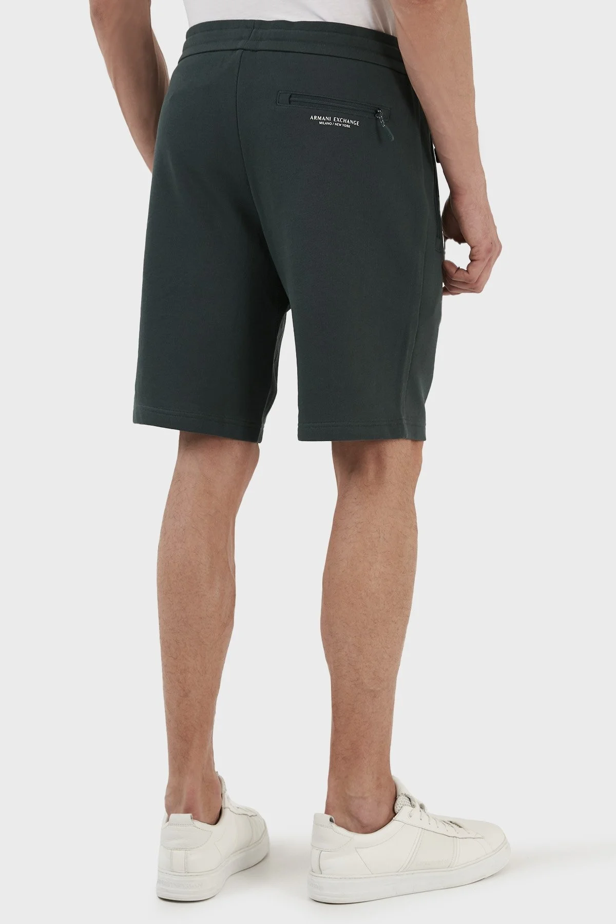 Armani Exchange Belden Bağlamalı Cepli Pamuklu Erkek Bermuda 8NZS75 ZJKRZ 1882 YEŞİL - 4