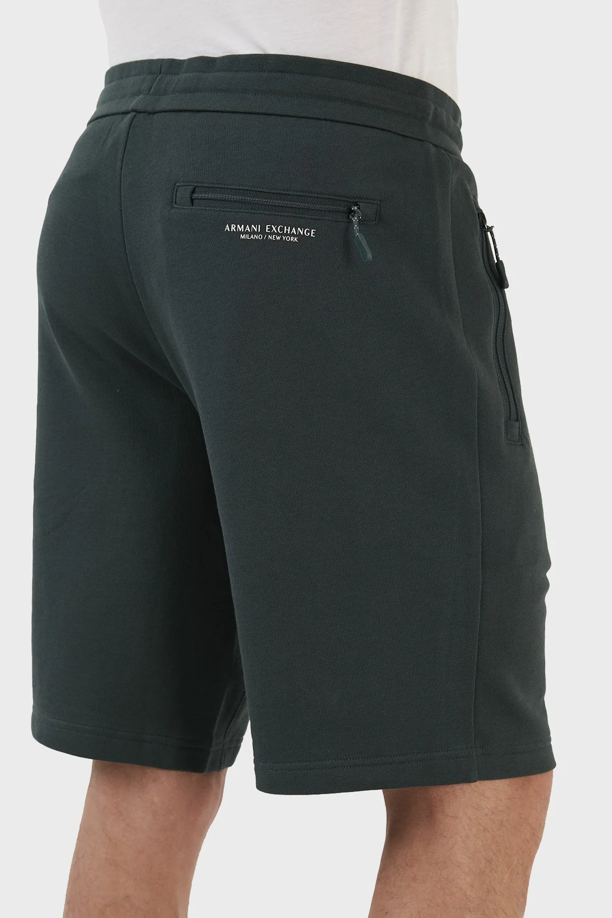 Armani Exchange Belden Bağlamalı Cepli Pamuklu Erkek Bermuda 8NZS75 ZJKRZ 1882 YEŞİL - 5