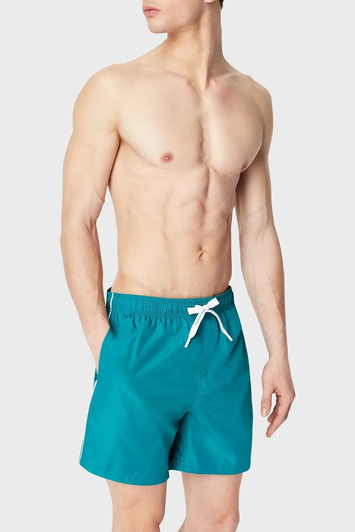 Armani Exchange Belden Bağlamalı Deniz Şortu Cepli Erkek Mayo Short 953035 CC630 14983 LACİVERT - 1