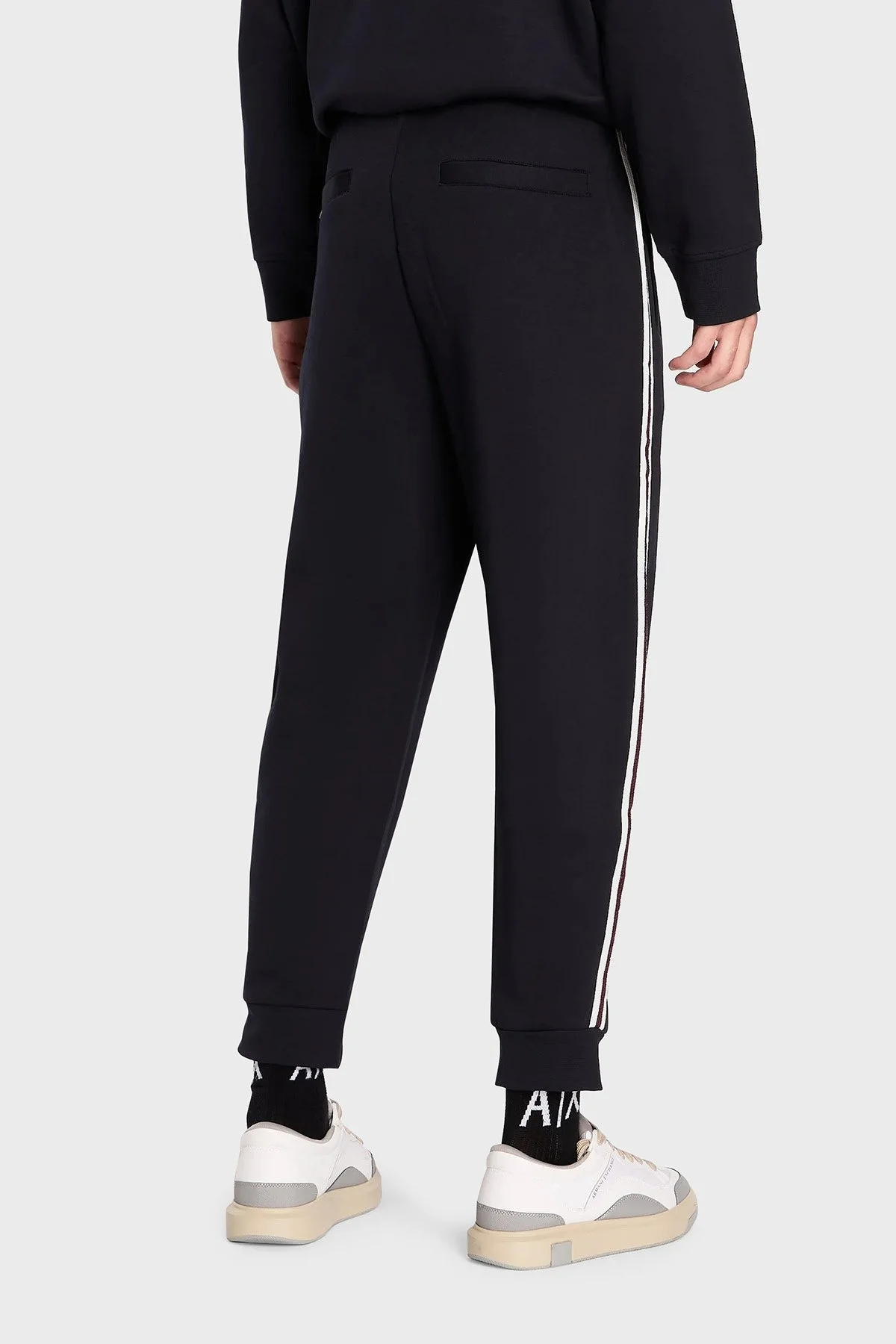 Armani Exchange Belden Bağlamalı Pamuklu Regular Fit Spor Erkek Pantolon 6RZPLD ZJZGZ 1583 LACİVERT - 2