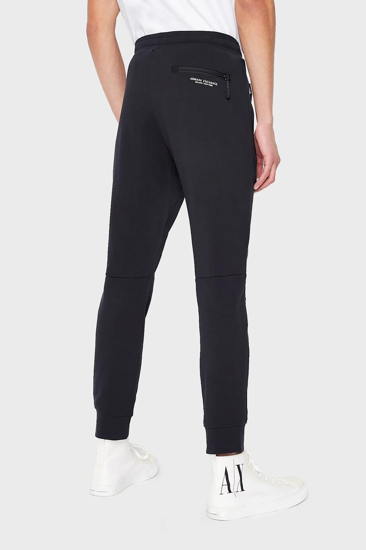 Armani Exchange % 100 Pamuklu Regular Fit Jogger Spor Erkek Pantolon 8NZP73 ZJKRZ 1510 LACİVERT - 9