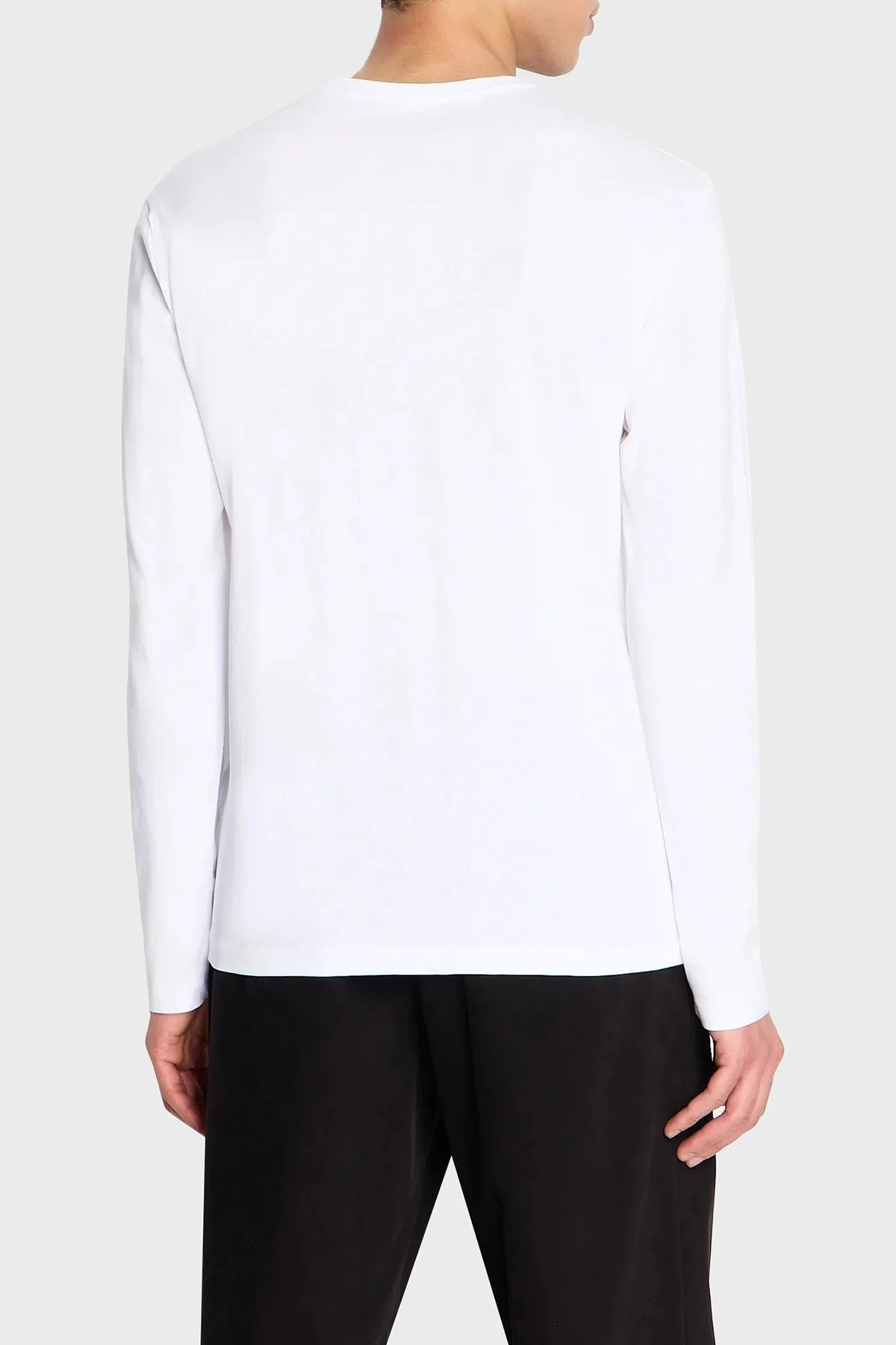 Armani Exchange Bisiklet Yaka % 100 Pamuk Regular Fit Erkek T Shirt 6RZTCB ZJ9TZ 1100 BEYAZ - 2