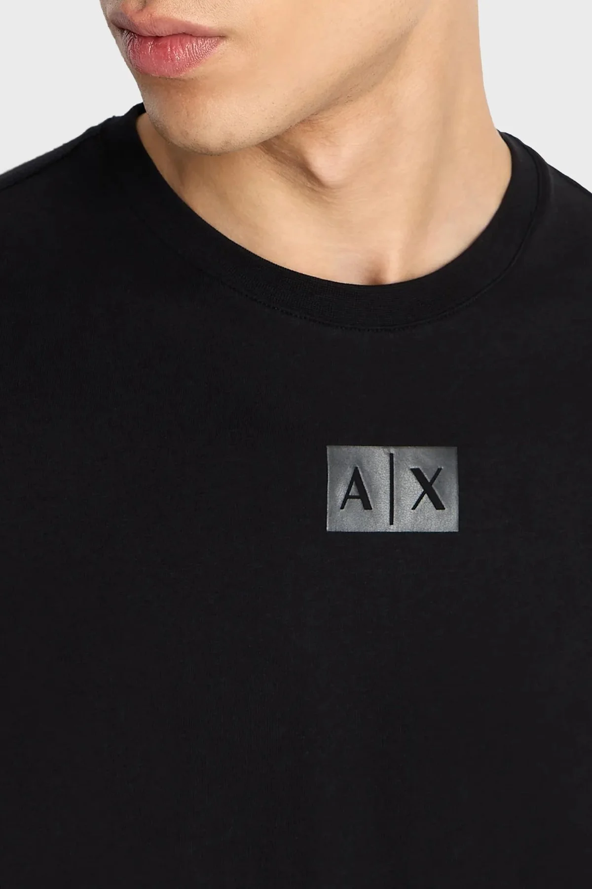 Armani Exchange Bisiklet Yaka % 100 Pamuk Regular Fit Erkek T Shirt 6RZTCB ZJ9TZ 1200 SİYAH - 3
