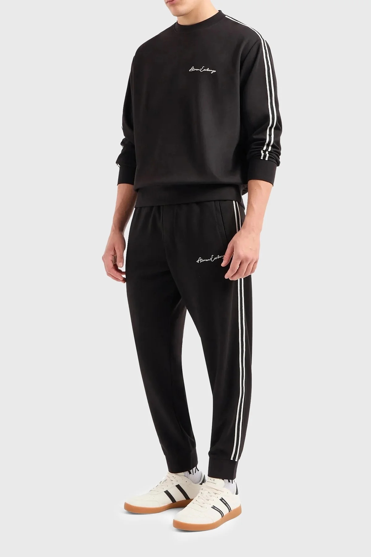 Armani Exchange Bisiklet Yaka Regular Fit Erkek Sweat 8NZMSG Z9N1Z 1200 SİYAH - 4