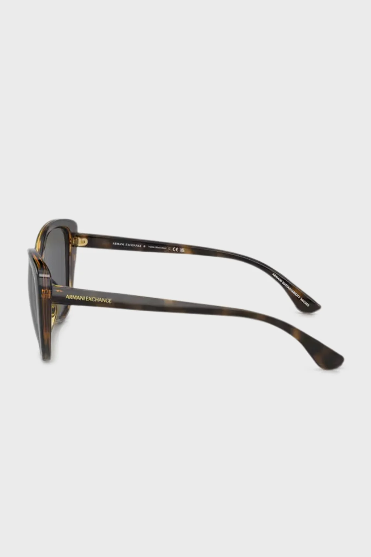 Armani Exchange Cat Güneş Kadın Gözlük 0AX4111SU 821387 54 Işıltılı Havana-Koyu Gri - 2