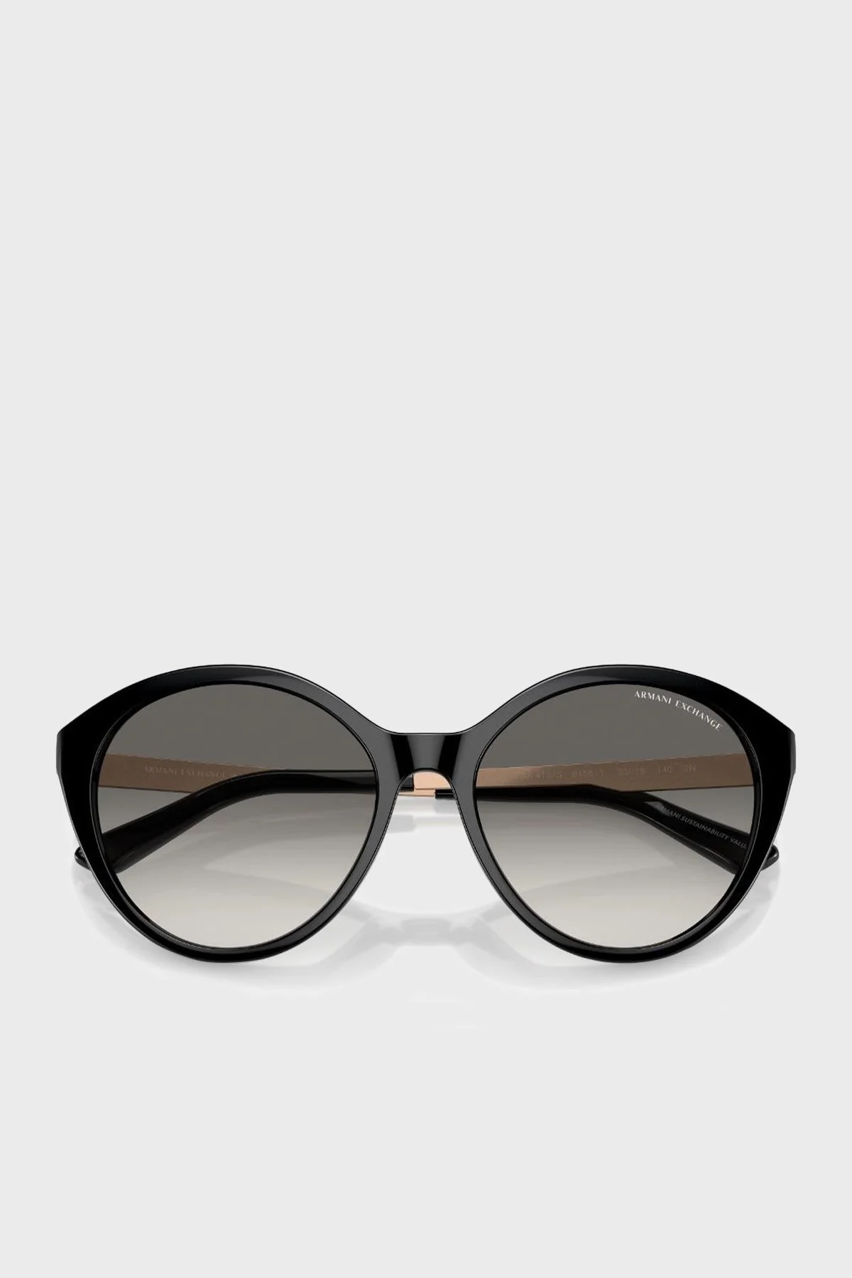 Armani Exchange Cat Güneş Bayan Gözlük 0AX4134S 815811 55 Parlak Siyah-Degrade Gri - 3