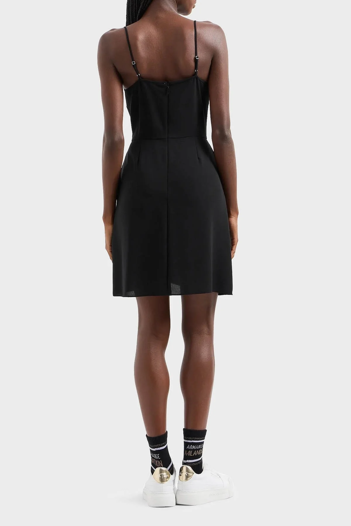 Armani Exchange Cepli İp Askılı Mini Bayan Elbise 3DYA31 YN1QZ 1200 SİYAH - 2