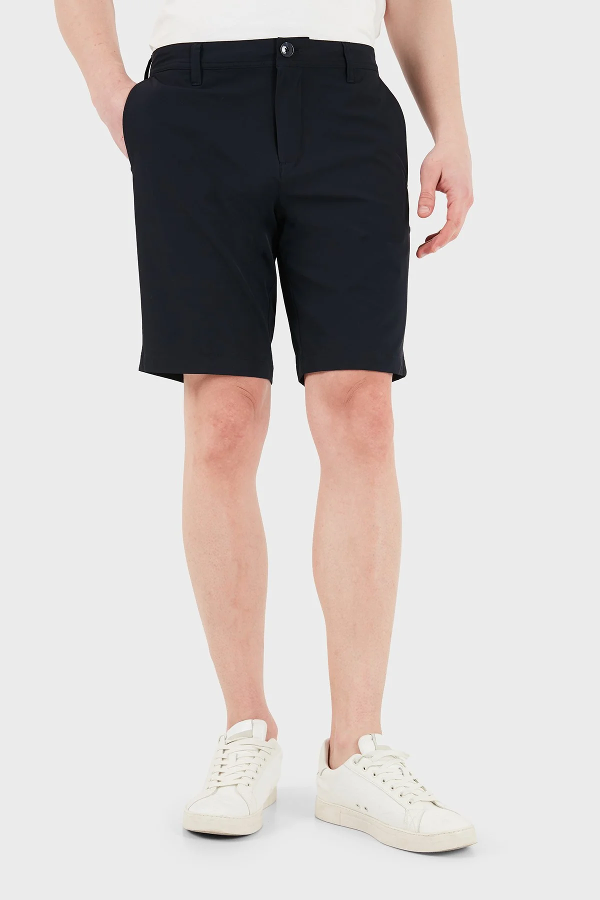 Armani Exchange Cepli Slim Fit Chino Erkek Short 8NZS49 ZNYZZ 1583 LACİVERT - 1