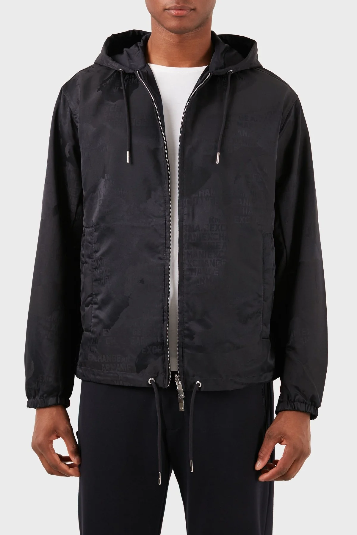 Armani Exchange Çift Taraflı Regular Fit Kapüşonlu Erkek Mont 3DZBL5 ZN3HZ 55JP SİYAH - 8