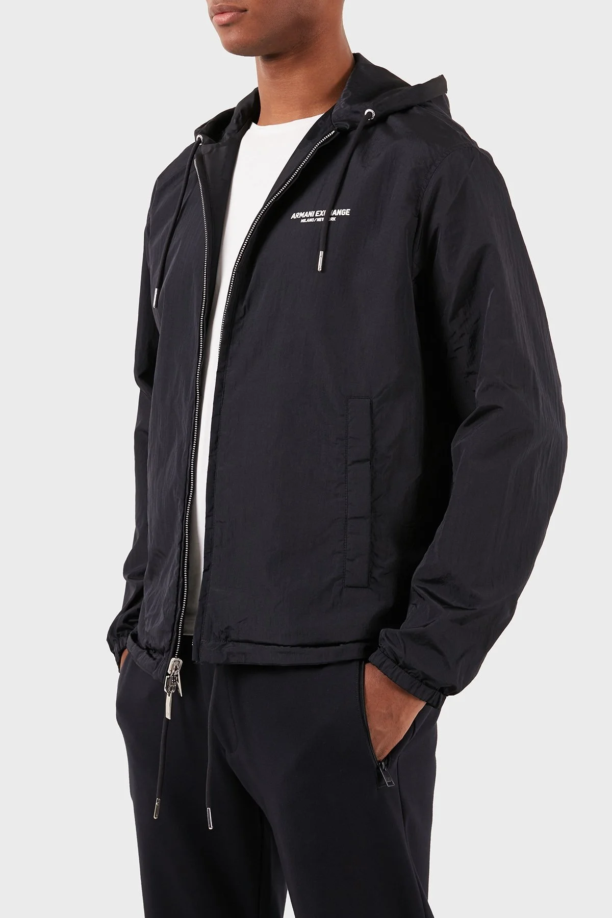 Armani Exchange Çift Taraflı Regular Fit Kapüşonlu Erkek Mont 3DZBL5 ZN3HZ 55JP SİYAH - 11