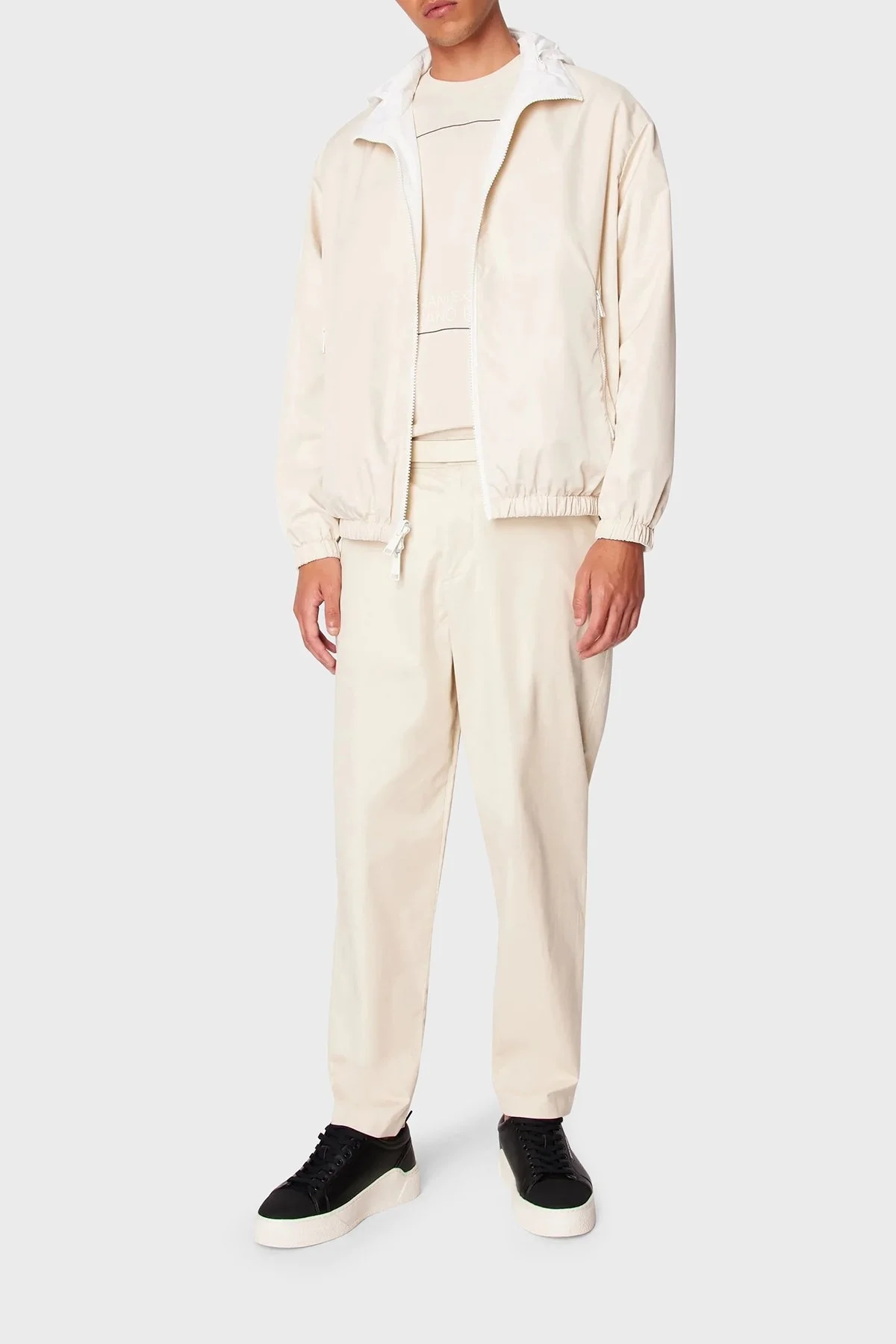 Armani Exchange Çift Taraflı Regular Fit Mevsimlik Erkek Mont 3DZB06 ZNB7Z 61AE BEYAZ - 3