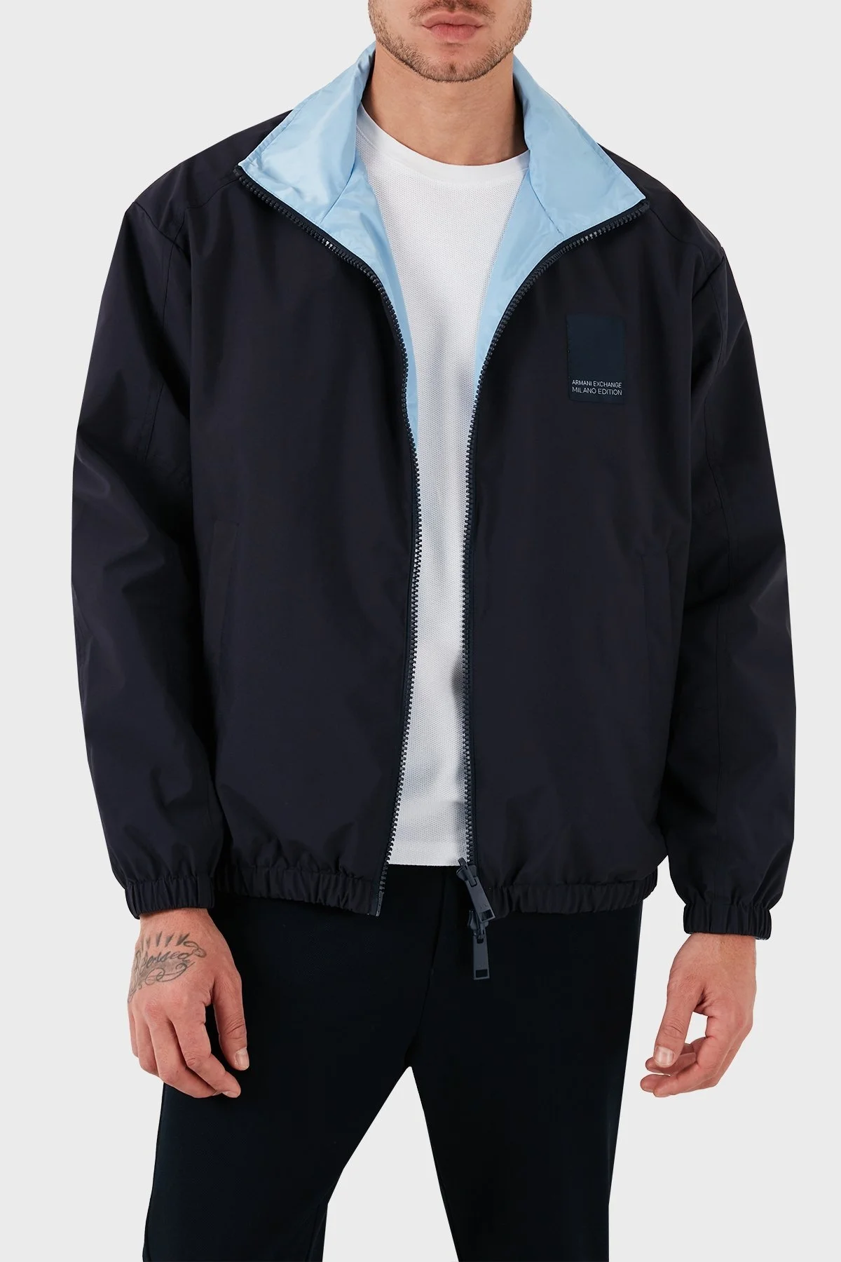 Armani Exchange Çift Taraflı Regular Fit Mevsimlik Erkek Mont 3DZB06 ZNB7Z 65BN LACİVERT - 1