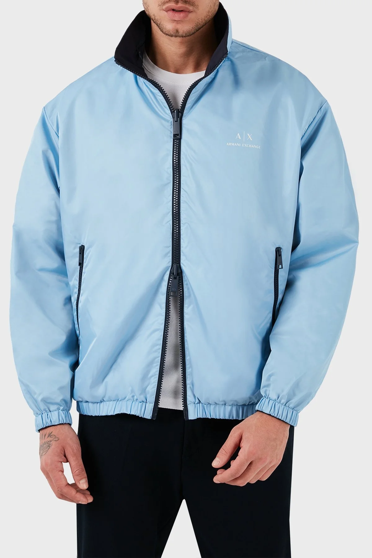 Armani Exchange Çift Taraflı Regular Fit Mevsimlik Erkek Mont 3DZB06 ZNB7Z 65BN LACİVERT - 7