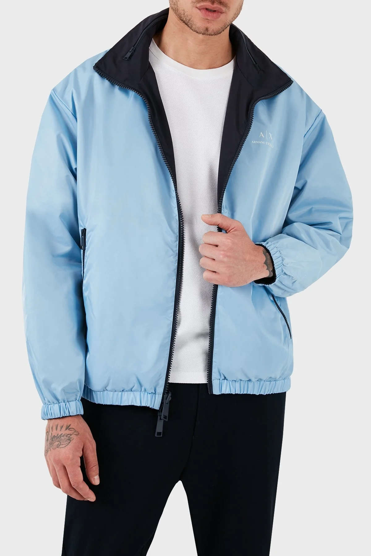 Armani Exchange Çift Taraflı Regular Fit Mevsimlik Erkek Mont 3DZB06 ZNB7Z 65BN LACİVERT - 9