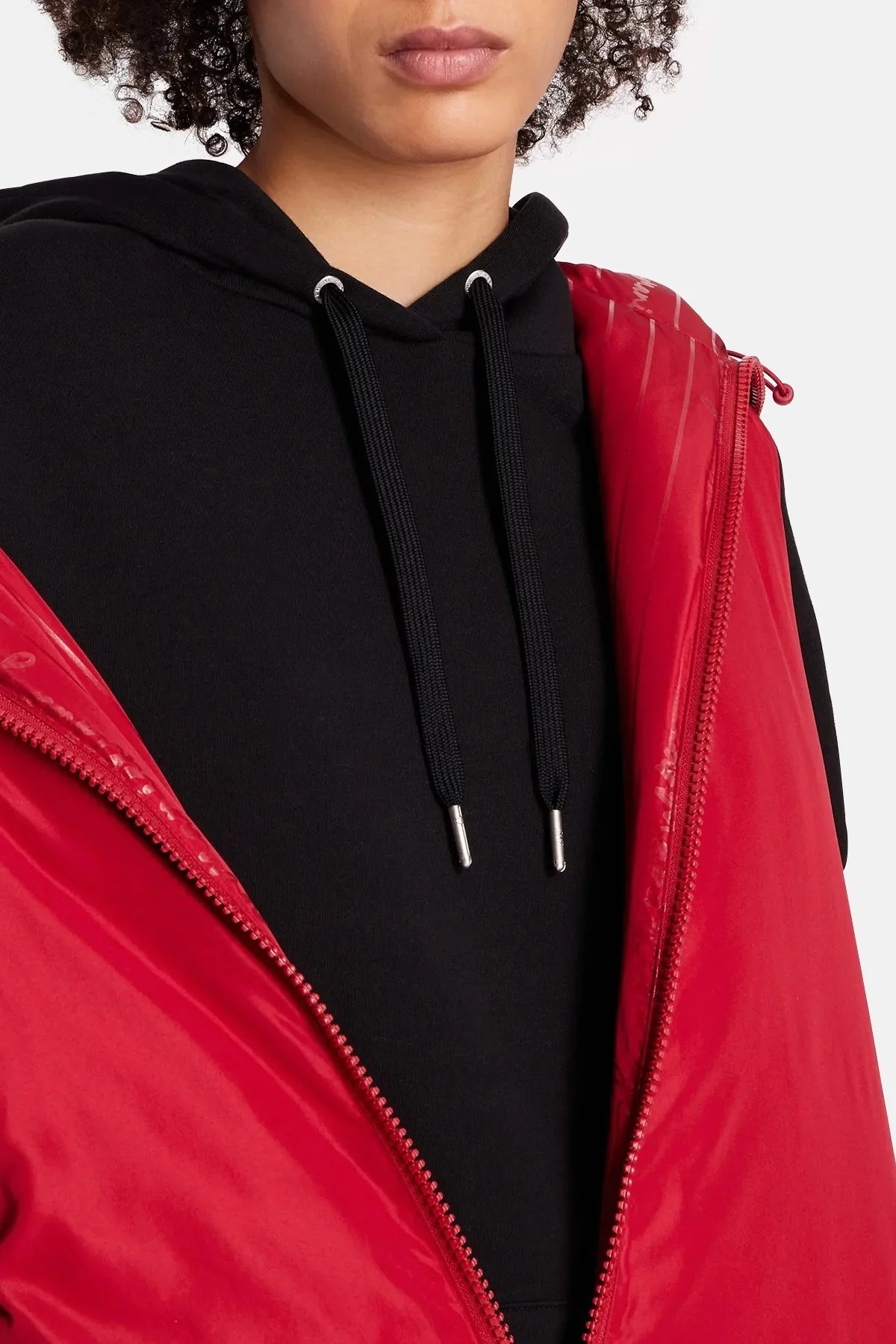 Armani Exchange Çift Taraflı Regular Fit Uzun Şişme Bayan Yelek 6RYQ06 YN1MZ 04PV KIRMIZI - 4