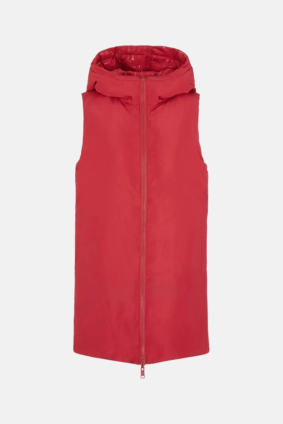 Armani Exchange Çift Taraflı Regular Fit Uzun Şişme Bayan Yelek 6RYQ06 YN1MZ 04PV KIRMIZI - 5