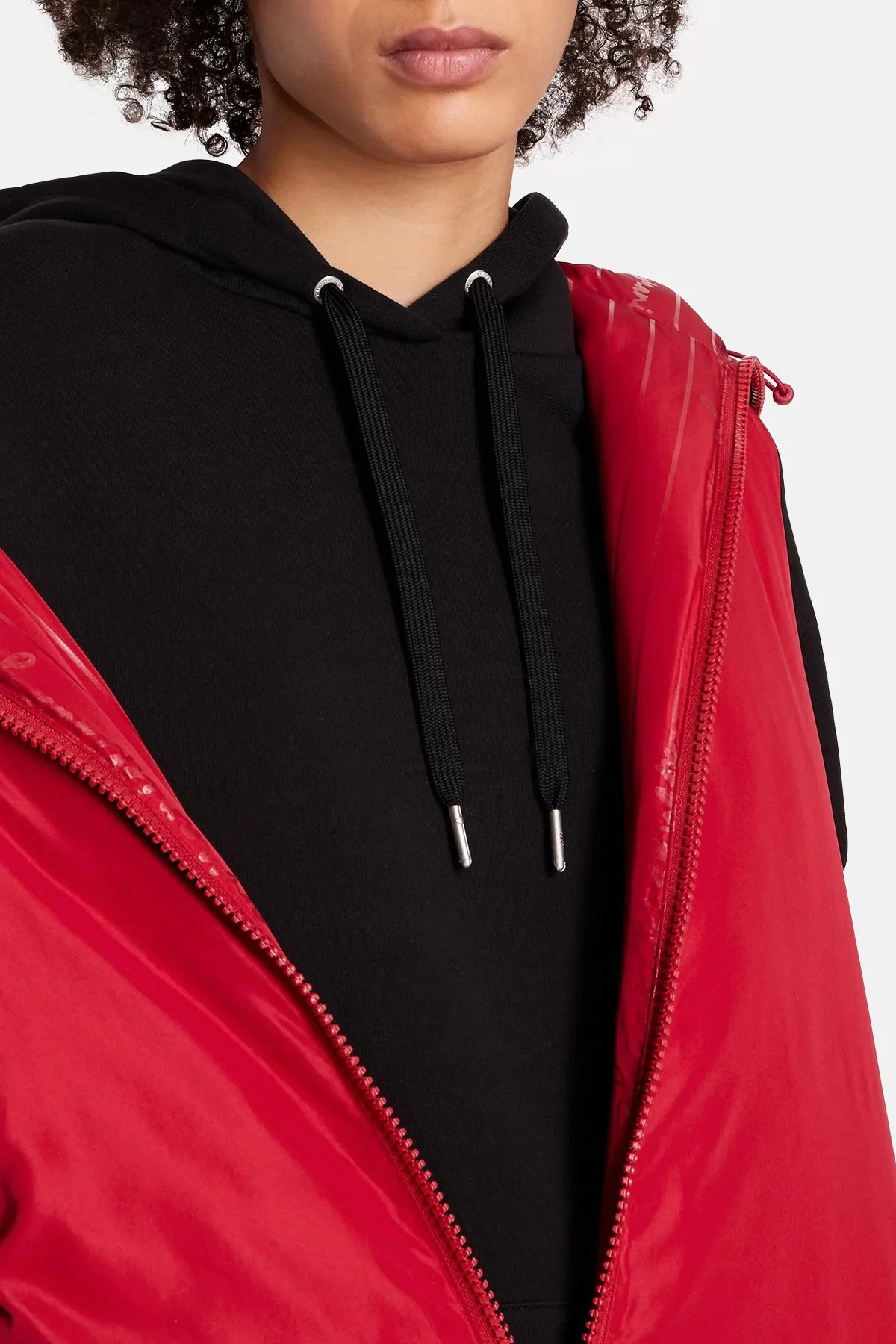 Armani Exchange Çift Taraflı Regular Fit Uzun Şişme Kadın Yelek 6RYQ06 YN1MZ 04PV KIRMIZI - 4
