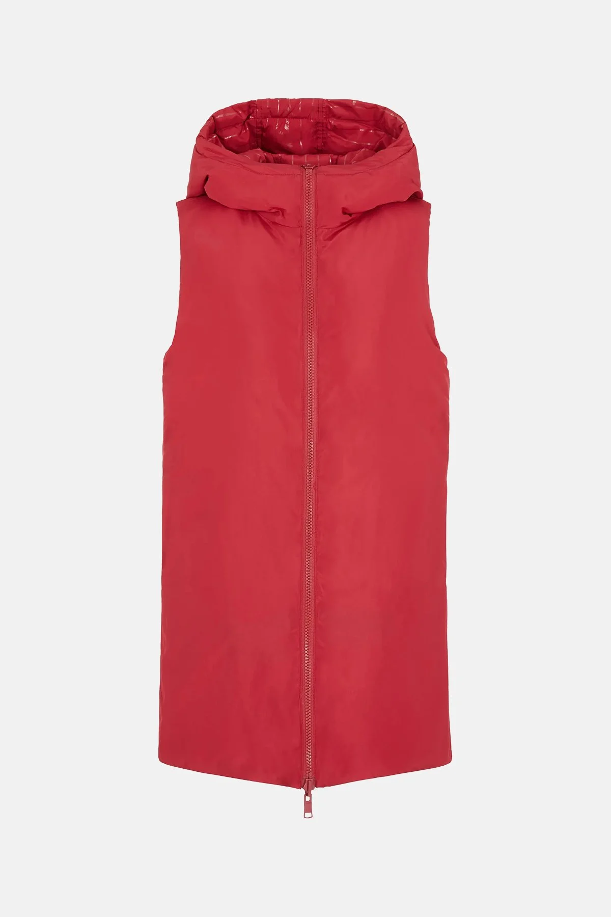 Armani Exchange Çift Taraflı Regular Fit Uzun Şişme Kadın Yelek 6RYQ06 YN1MZ 04PV KIRMIZI - 5