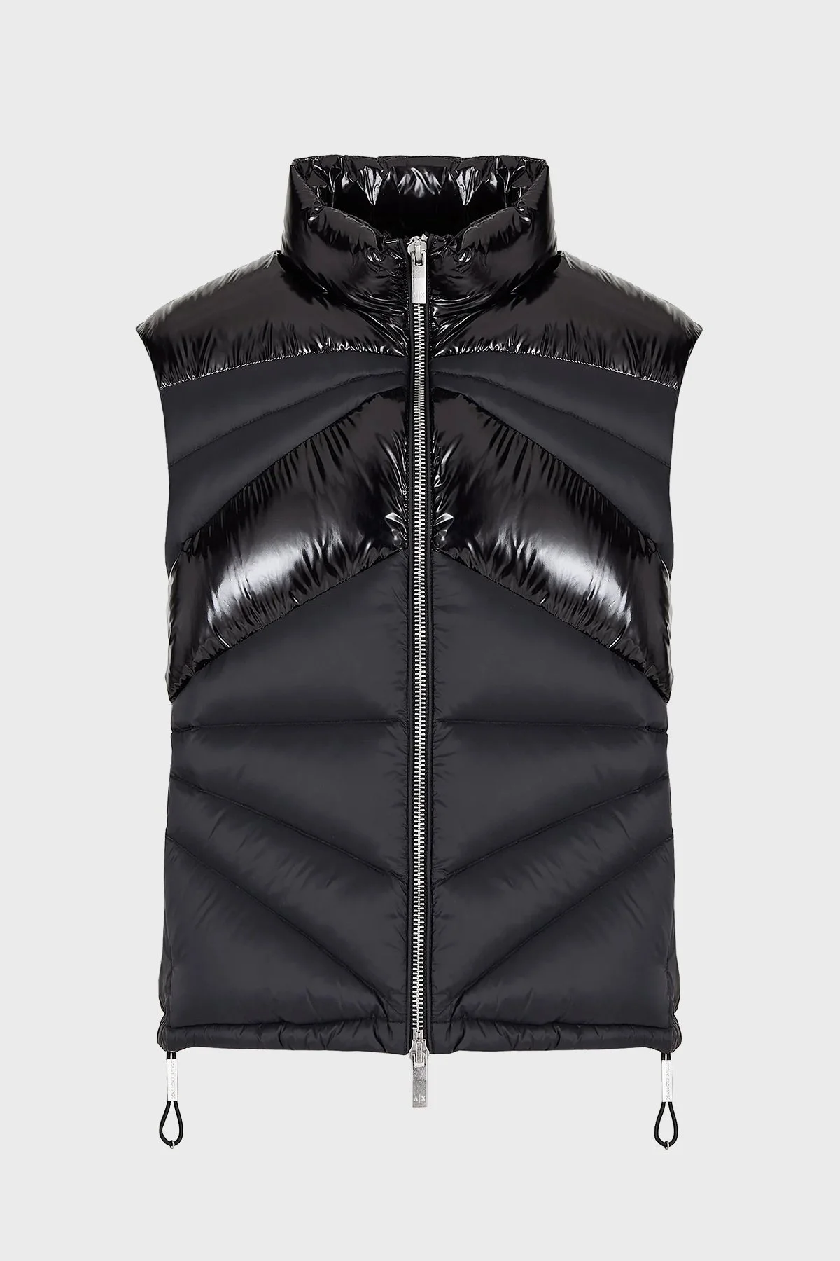 Armani Exchange Çift Yönlü Fermuarlı Regular Fit Şişme Erkek Yelek 6RZQL4 ZN2RZ 1200 SİYAH - 5