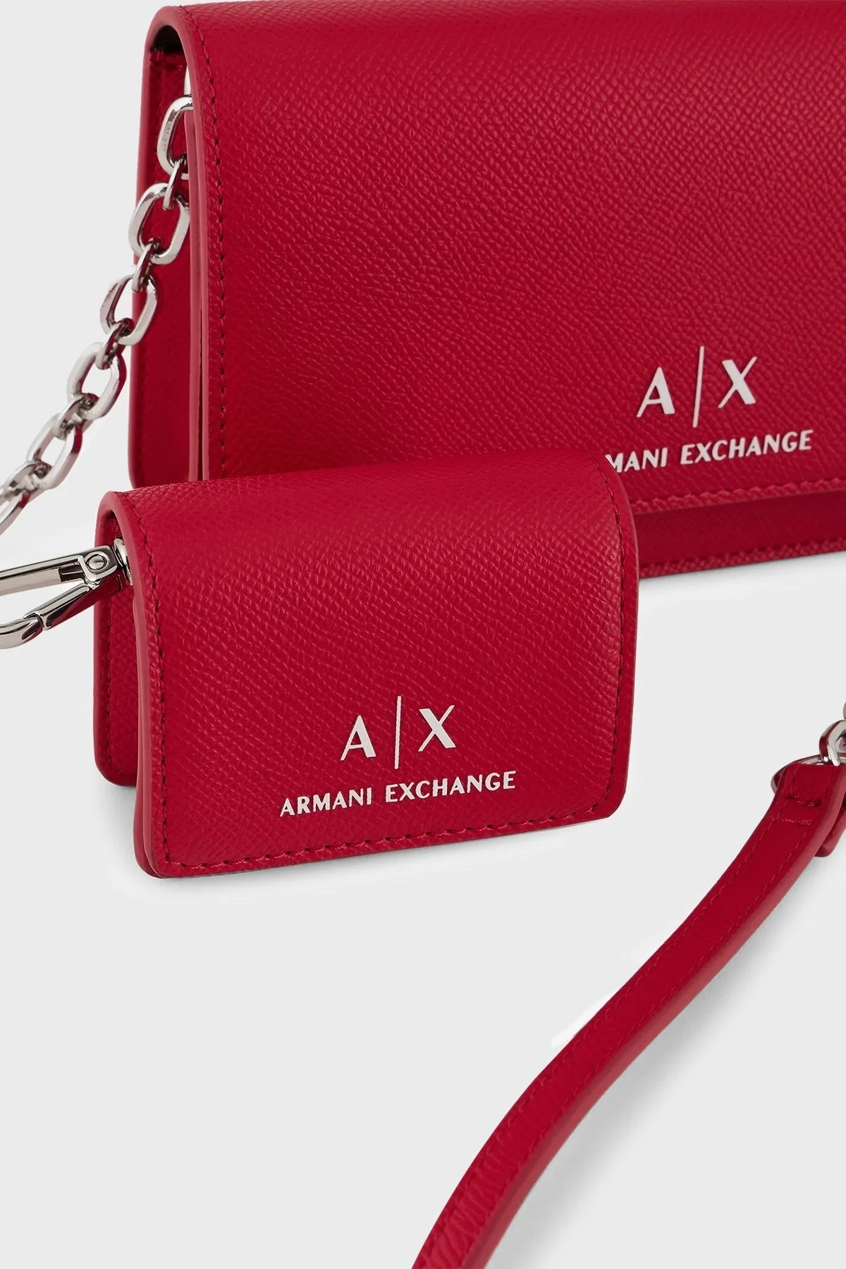 Armani Exchange Çıkarılabilir Ayarlanabilir Zincirli Omuz Askılı Bayan Çanta 948547 CC789 22775 KIRMIZI - 3