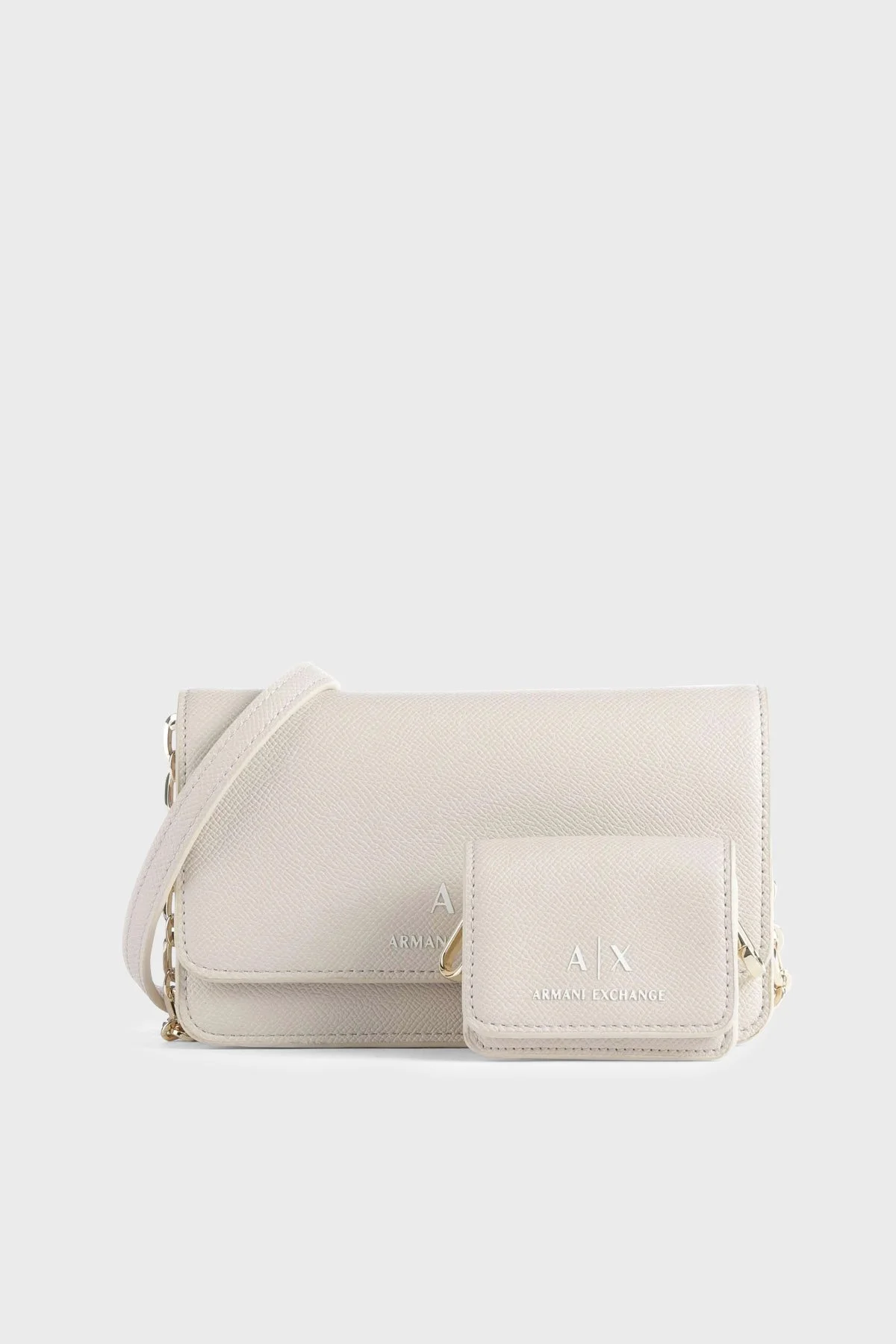 Armani Exchange Çıkarılabilir Ayarlanabilir Zincirli Omuz Askılı Bayan Çanta 948547 CC789 31240 AÇIK GRİ - 2