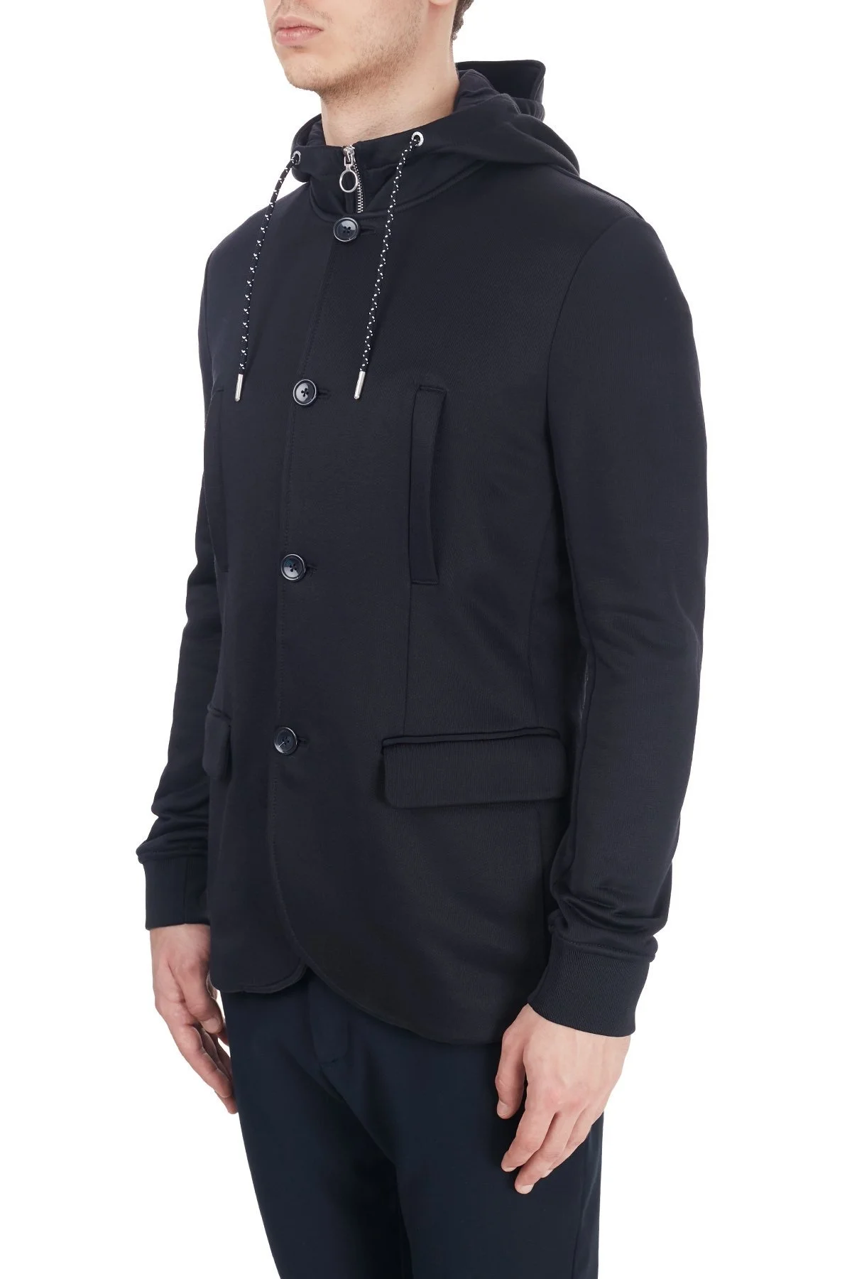 Armani Exchange Çıkarılabilir Kapüşonlu İç Katmanlı Erkek Ceket 6HZGLA ZJLBZ 1583 LACİVERT - 3