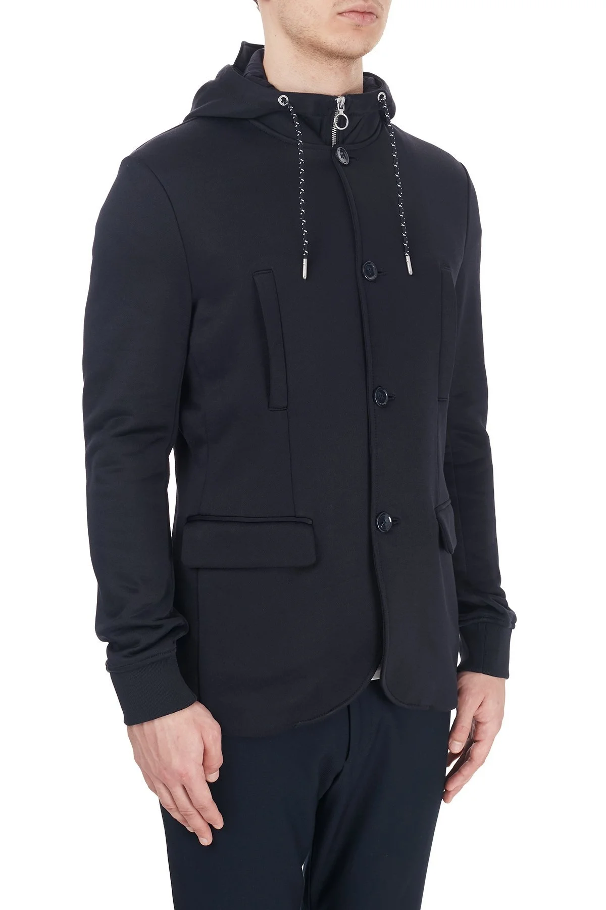 Armani Exchange Çıkarılabilir Kapüşonlu İç Katmanlı Erkek Ceket 6HZGLA ZJLBZ 1583 LACİVERT - 4