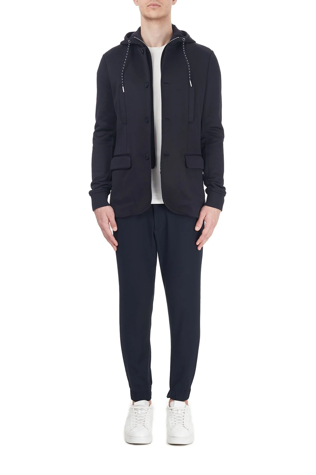 Armani Exchange Çıkarılabilir Kapüşonlu İç Katmanlı Erkek Ceket 6HZGLA ZJLBZ 1583 LACİVERT - 5