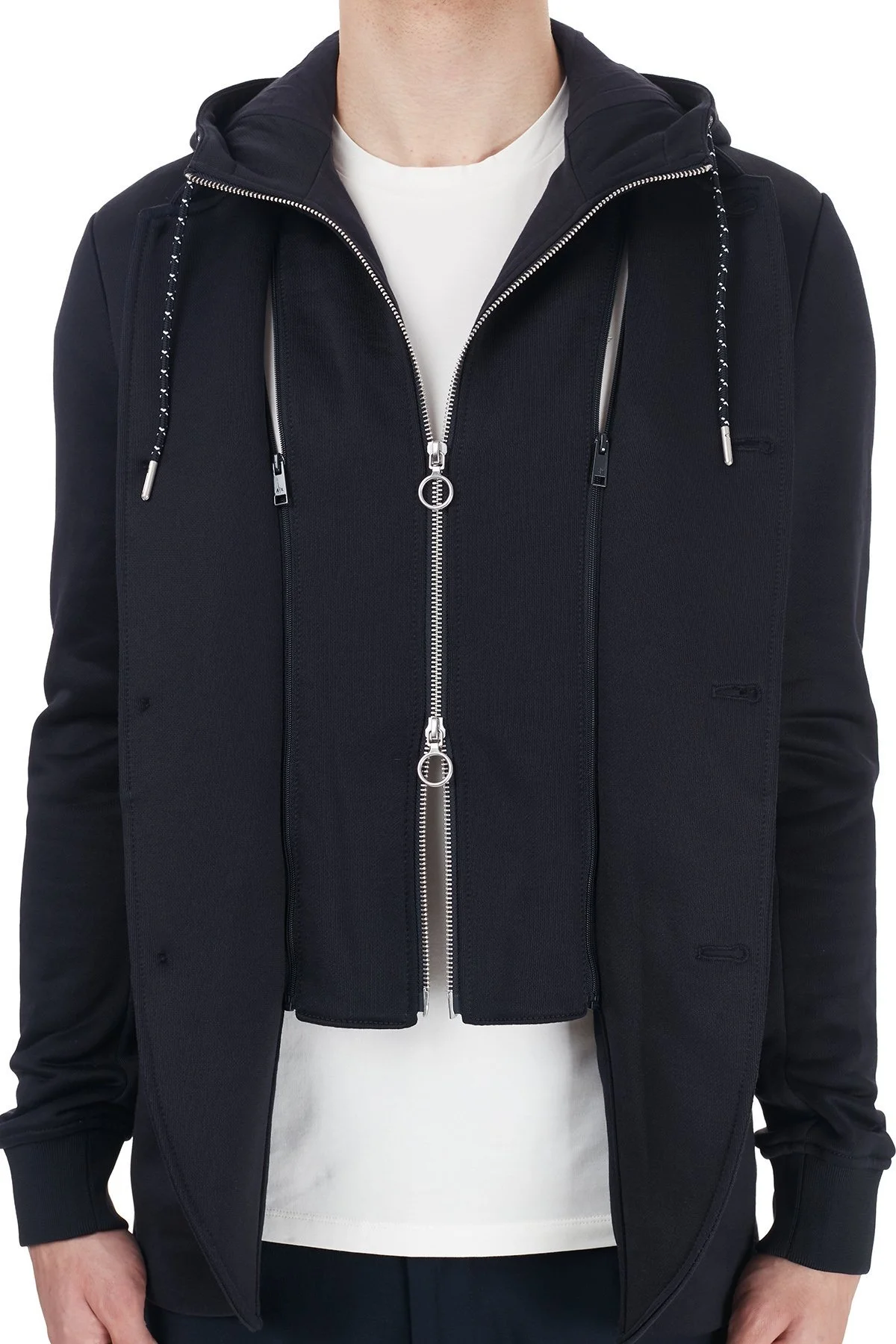 Armani Exchange Çıkarılabilir Kapüşonlu İç Katmanlı Erkek Ceket 6HZGLA ZJLBZ 1583 LACİVERT - 6