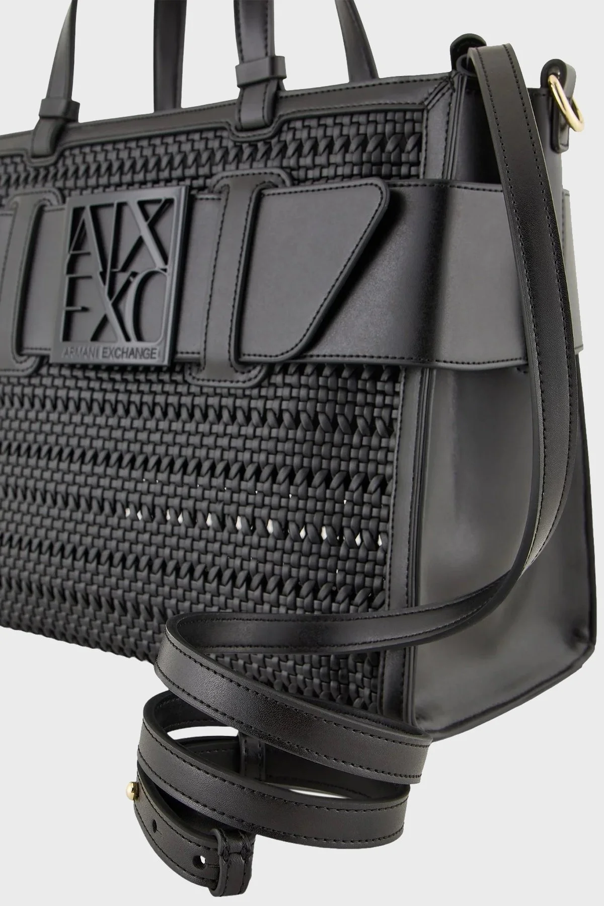 Armani Exchange Çıkarılabilir Omuz Askılı Bayan Çanta 942689 4R736 00020 SİYAH - 4