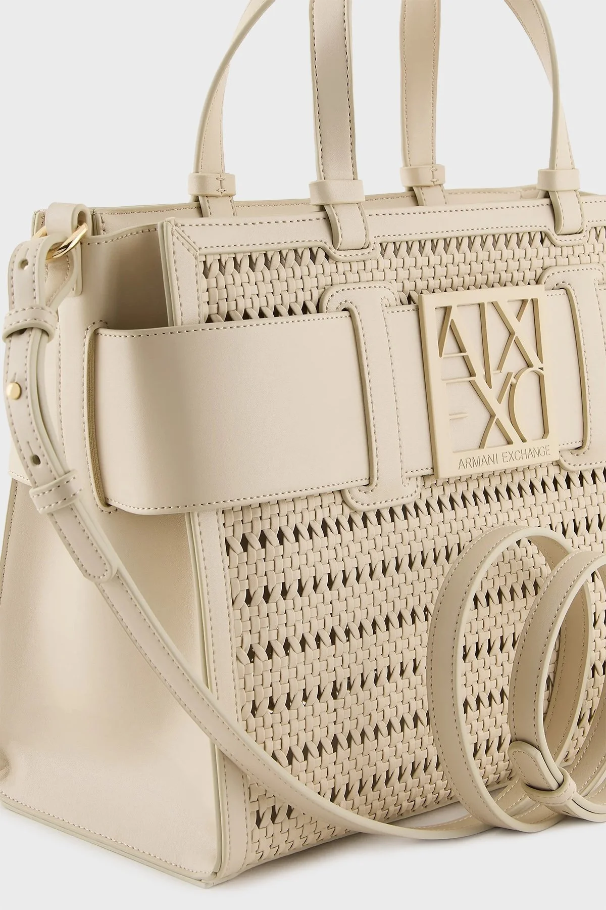 Armani Exchange Çıkarılabilir Omuz Askılı Bayan Çanta 942689 4R736 11950 BEJ - 4