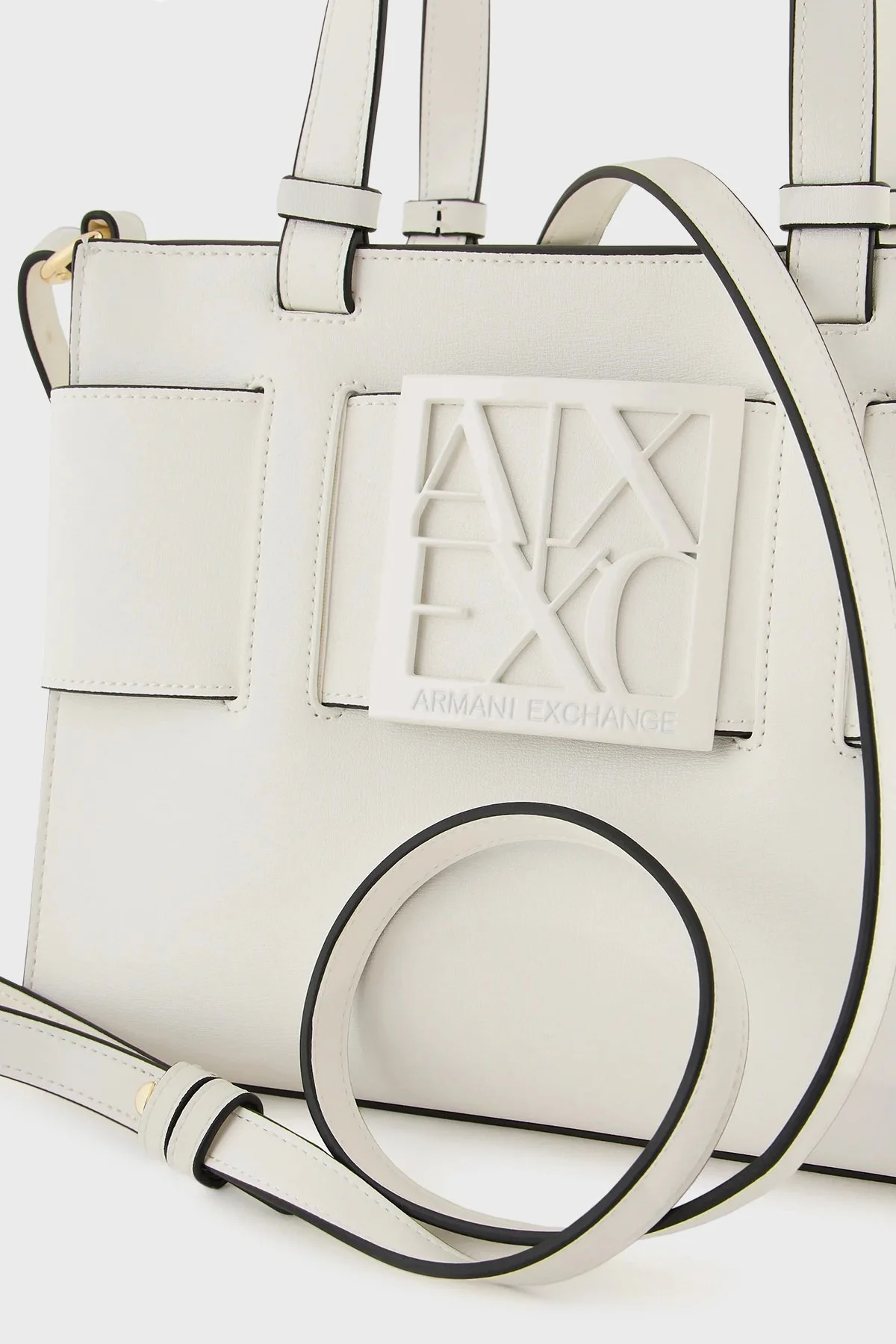 Armani Exchange Çıkarılabilir Omuz Askılı Bayan Çanta 942690 0A874 47710 BEYAZ - 7