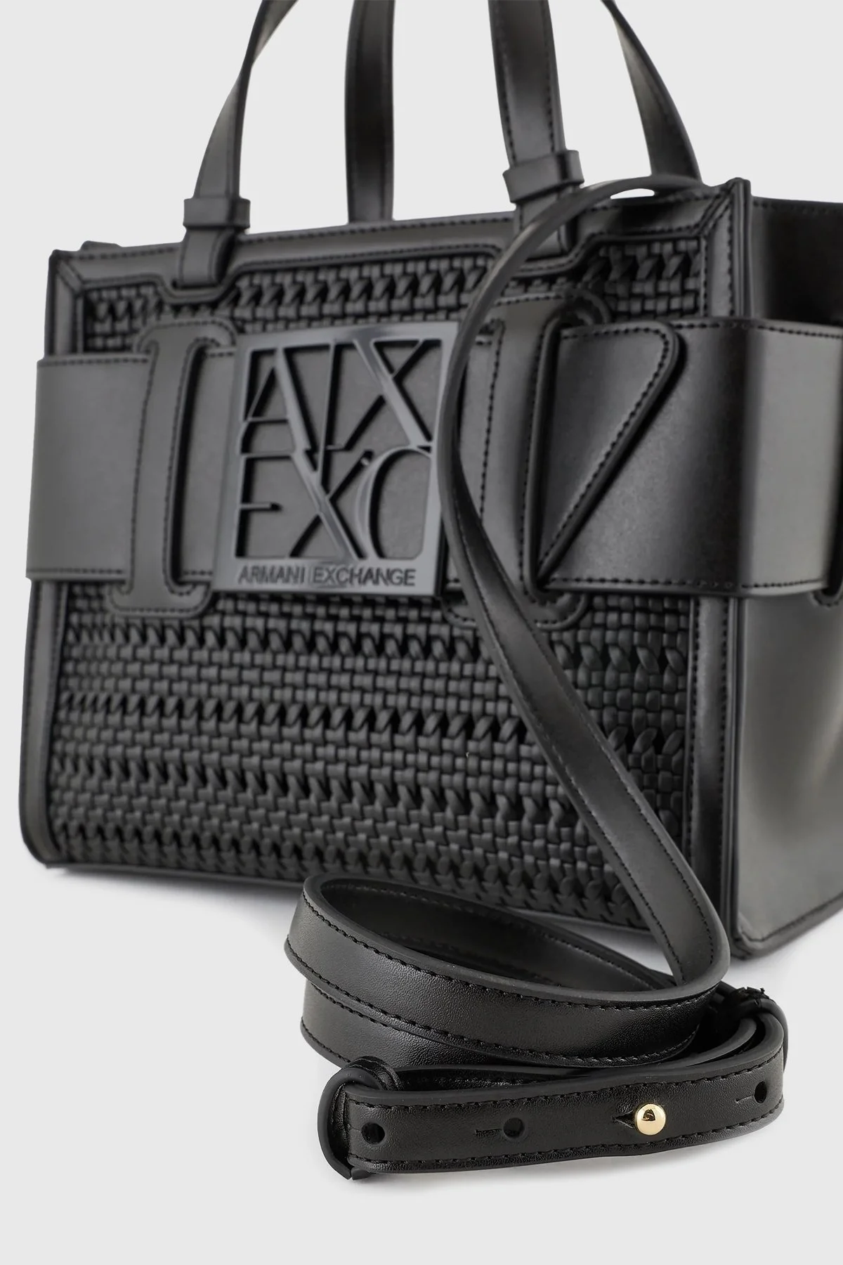 Armani Exchange Çıkarılabilir Omuz Askılı Bayan Çanta 942690 4R736 00020 SİYAH - 6