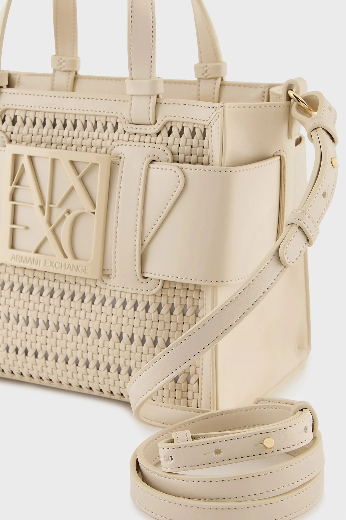 Armani Exchange Çıkarılabilir Omuz Askılı Bayan Çanta 942690 4R736 11950 BEJ - 6