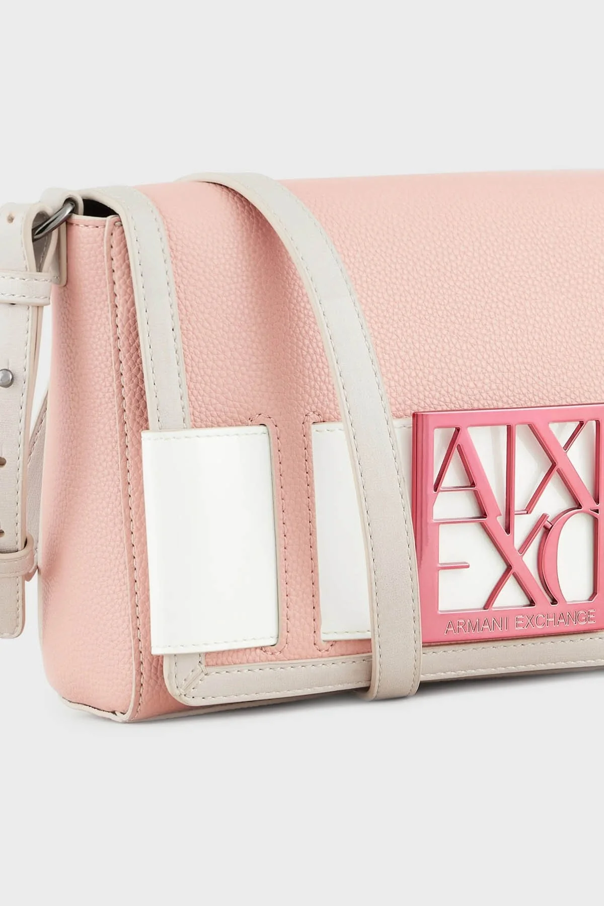 Armani Exchange Çıkarılabilir Omuz Askılı Bayan Çanta 942756 3R714 10850 PEMBE-BEYAZ - 5