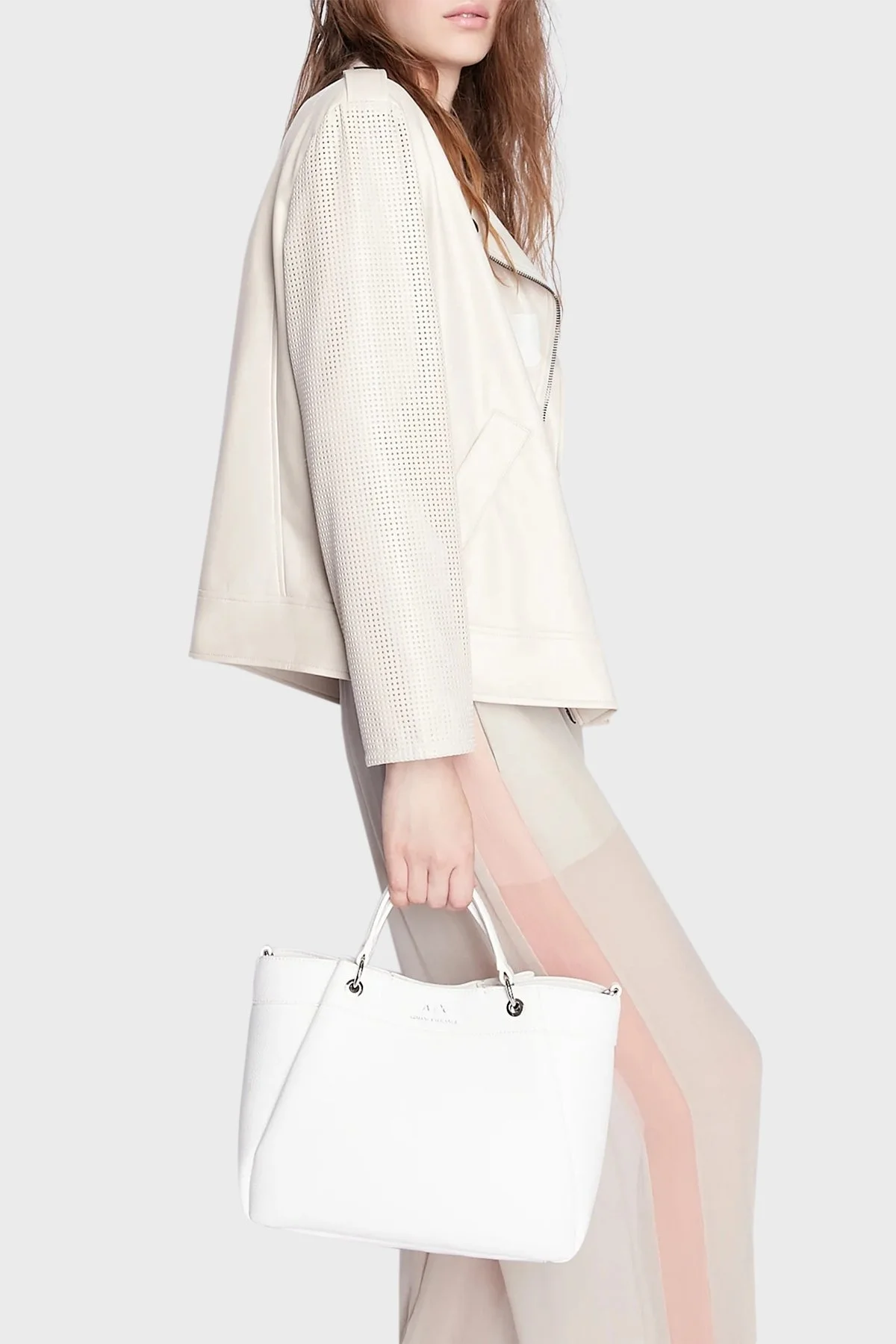 Armani Exchange Çıkarılabilir Omuz Askılı Bayan Çanta 942910 CC783 00010 BEYAZ - 2