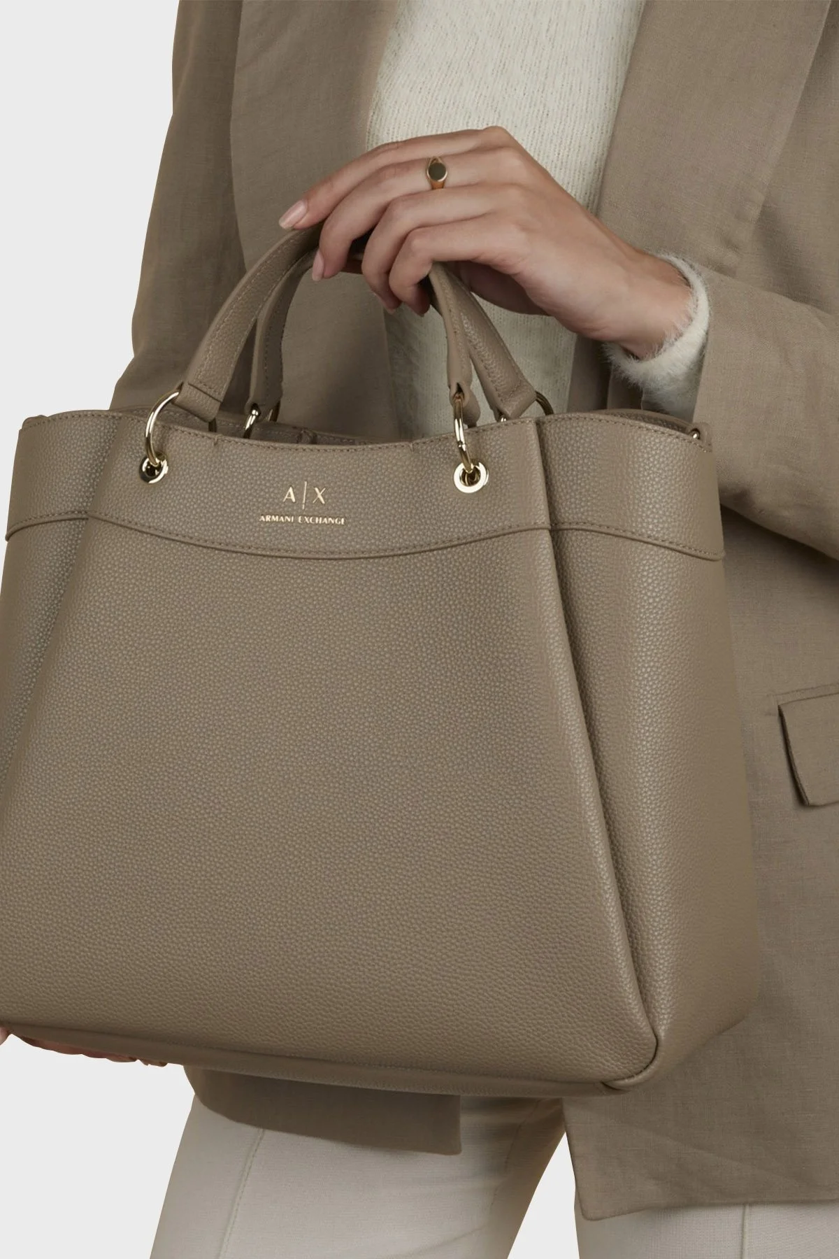 Armani Exchange Çıkarılabilir Omuz Askılı Bayan Çanta 942910 CC783 09752 TOPRAK - 3