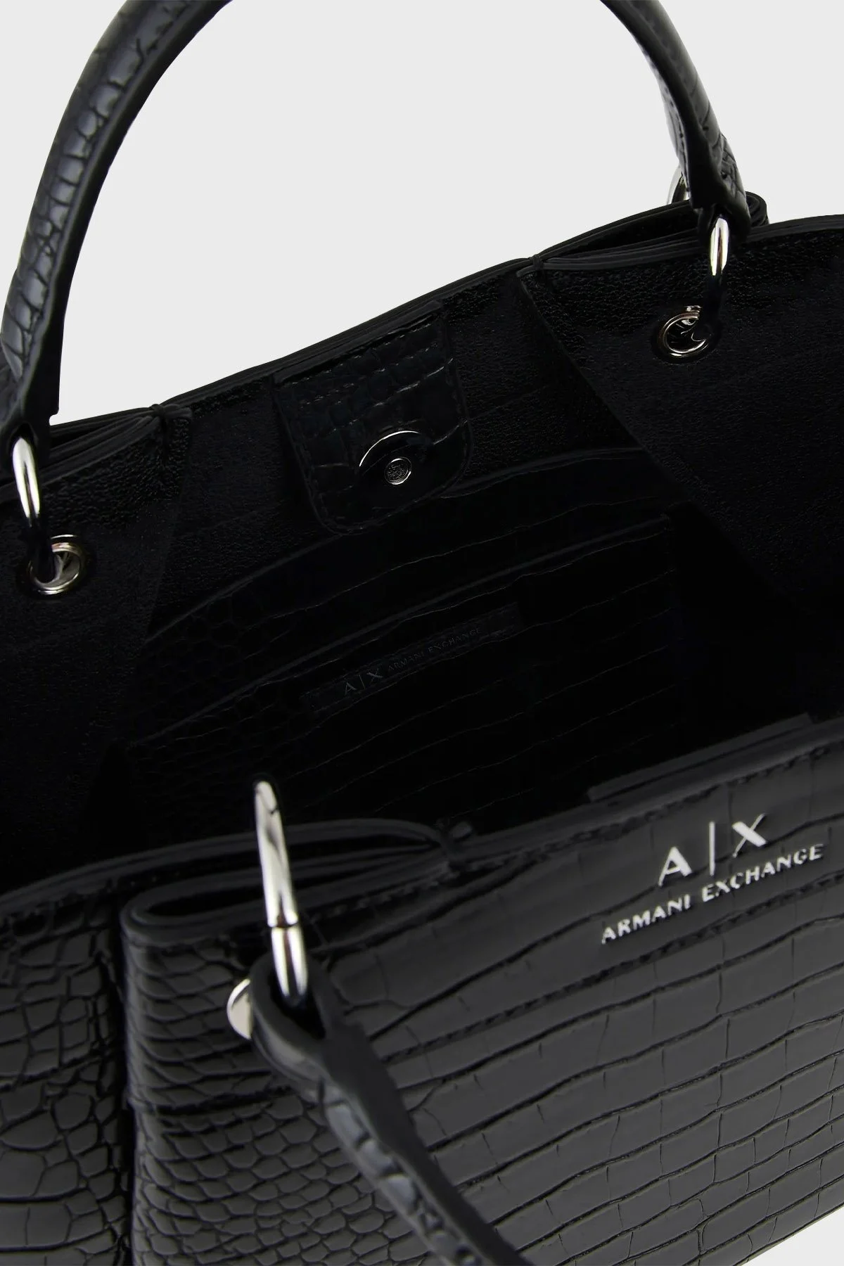 Armani Exchange Çıkarılabilir Omuz Askılı Bayan Çanta 942911 3F784 00020 SİYAH - 6