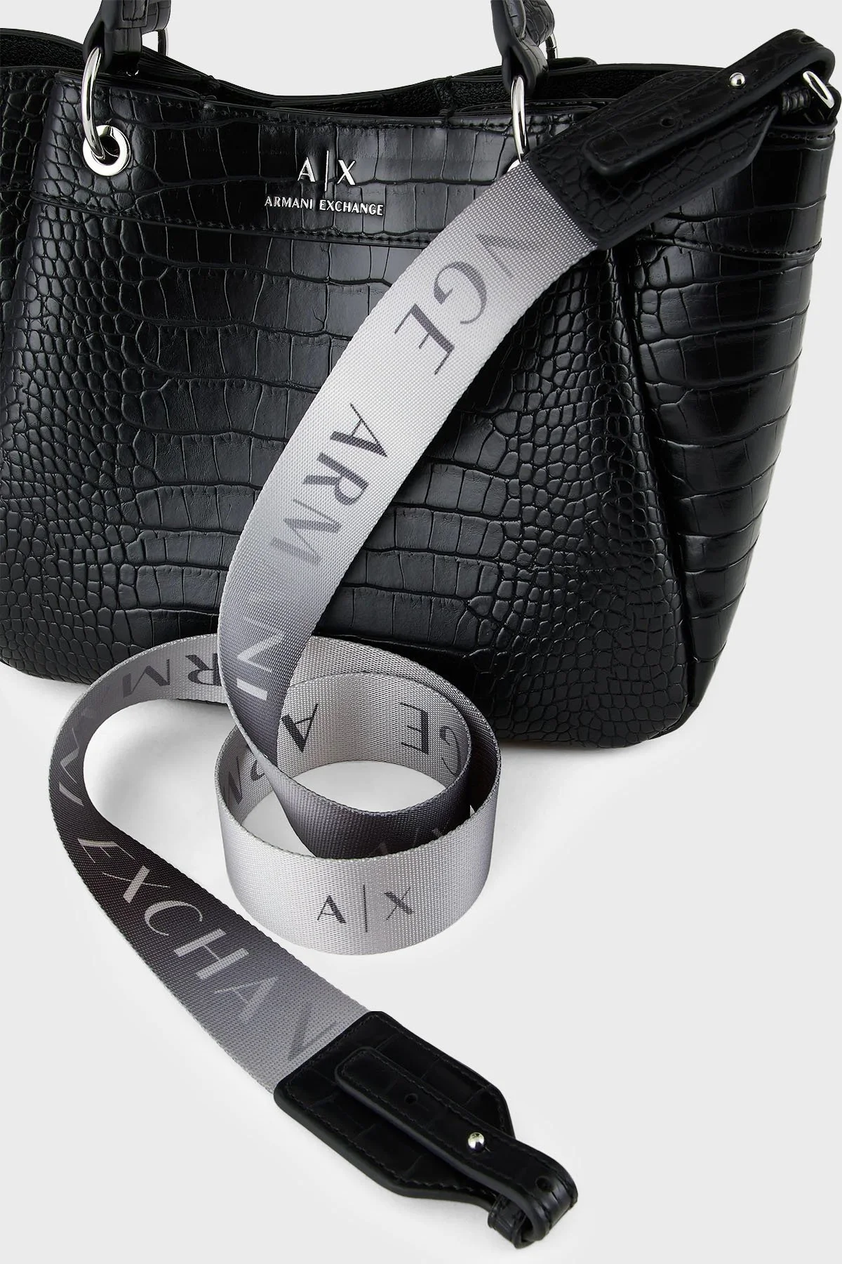 Armani Exchange Çıkarılabilir Omuz Askılı Bayan Çanta 942911 3F784 00020 SİYAH - 7