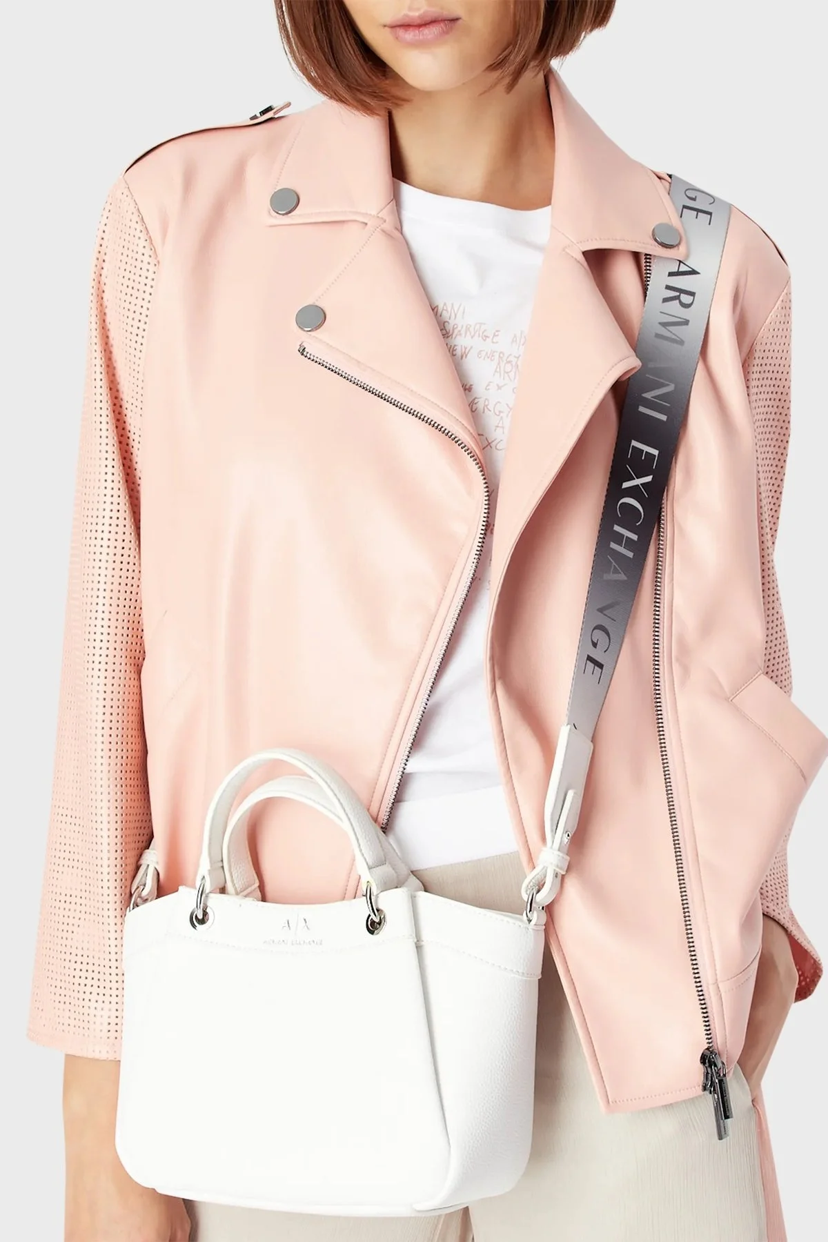 Armani Exchange Çıkarılabilir Omuz Askılı Bayan Çanta 942927 CC783 00010 BEYAZ - 2
