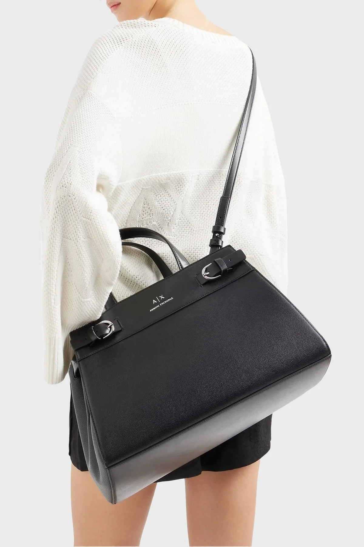Armani Exchange Çıkarılabilir Omuz Askılı Bayan Çanta 949133 4R755 00020 SİYAH - 2