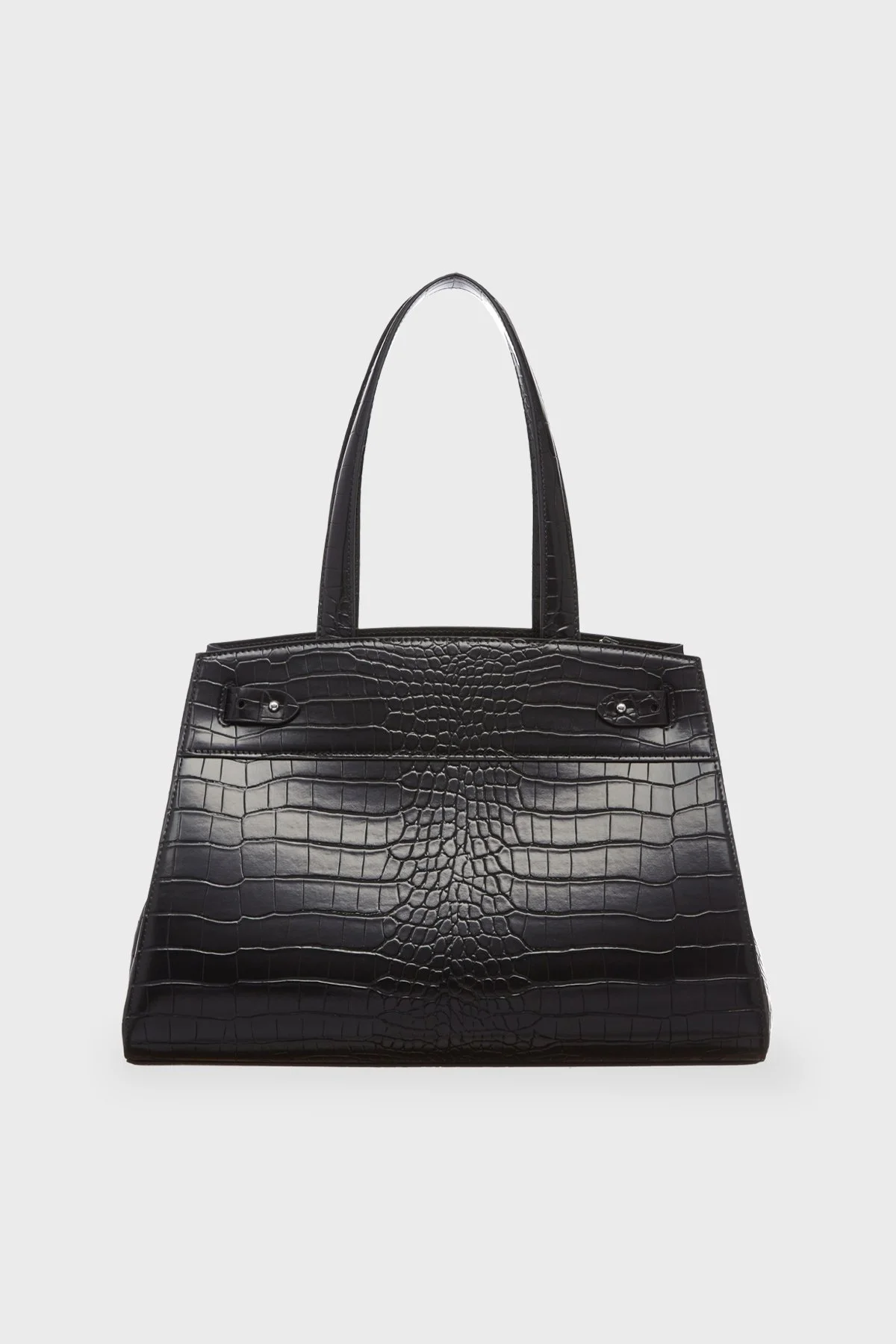 Armani Exchange Çıkarılabilir Omuz Askılı Krokodil Bayan Çanta 949133 4R752 00020 SİYAH - 3