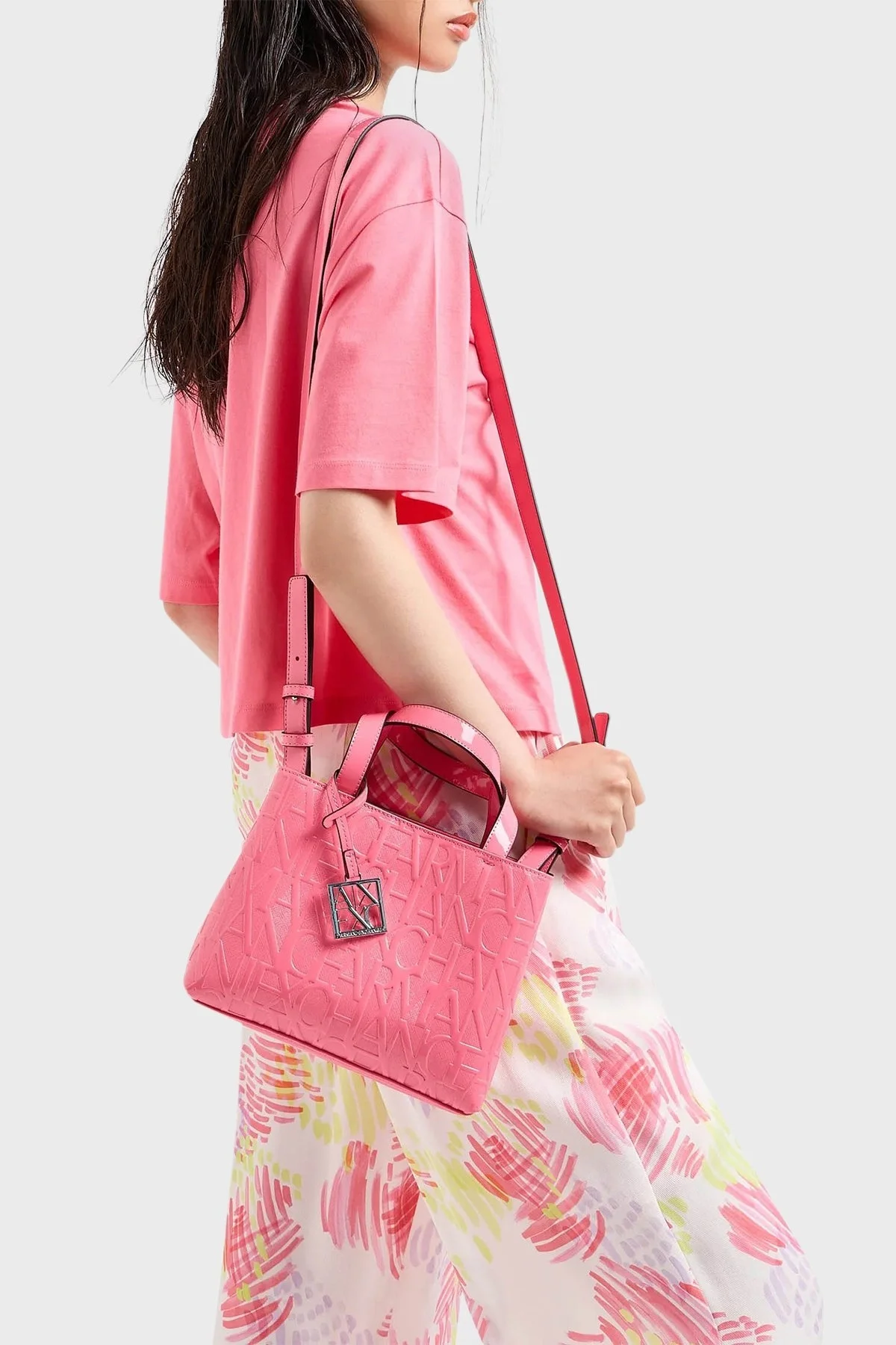 Armani Exchange Çıkarılabilir Uzatma Askılı Bayan Çanta 942647 CC794 09677 PEMBE - 2