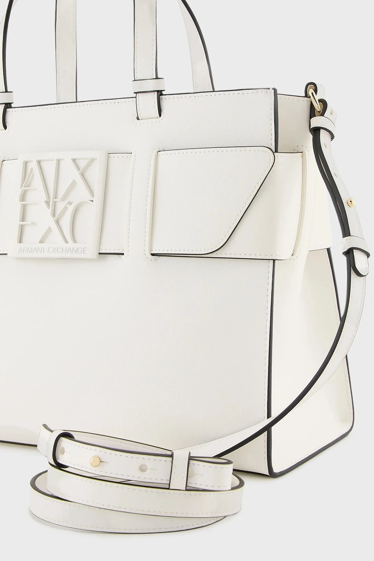 Armani Exchange Çıkarılabilir Uzatma Askılı Bayan Çanta 942689 0A874 47710 BEYAZ - 5