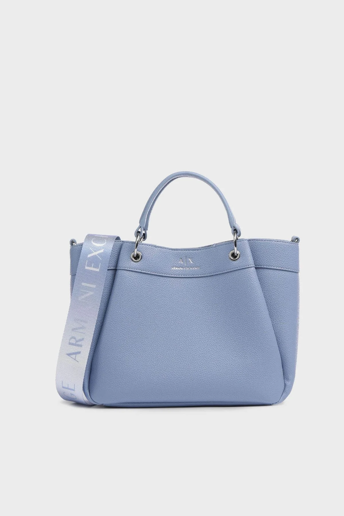 Armani Exchange Çıkarılabilir Uzatma Askılı Bayan Çanta 942911 CC783 21331 GRİ-MAVİ - 1