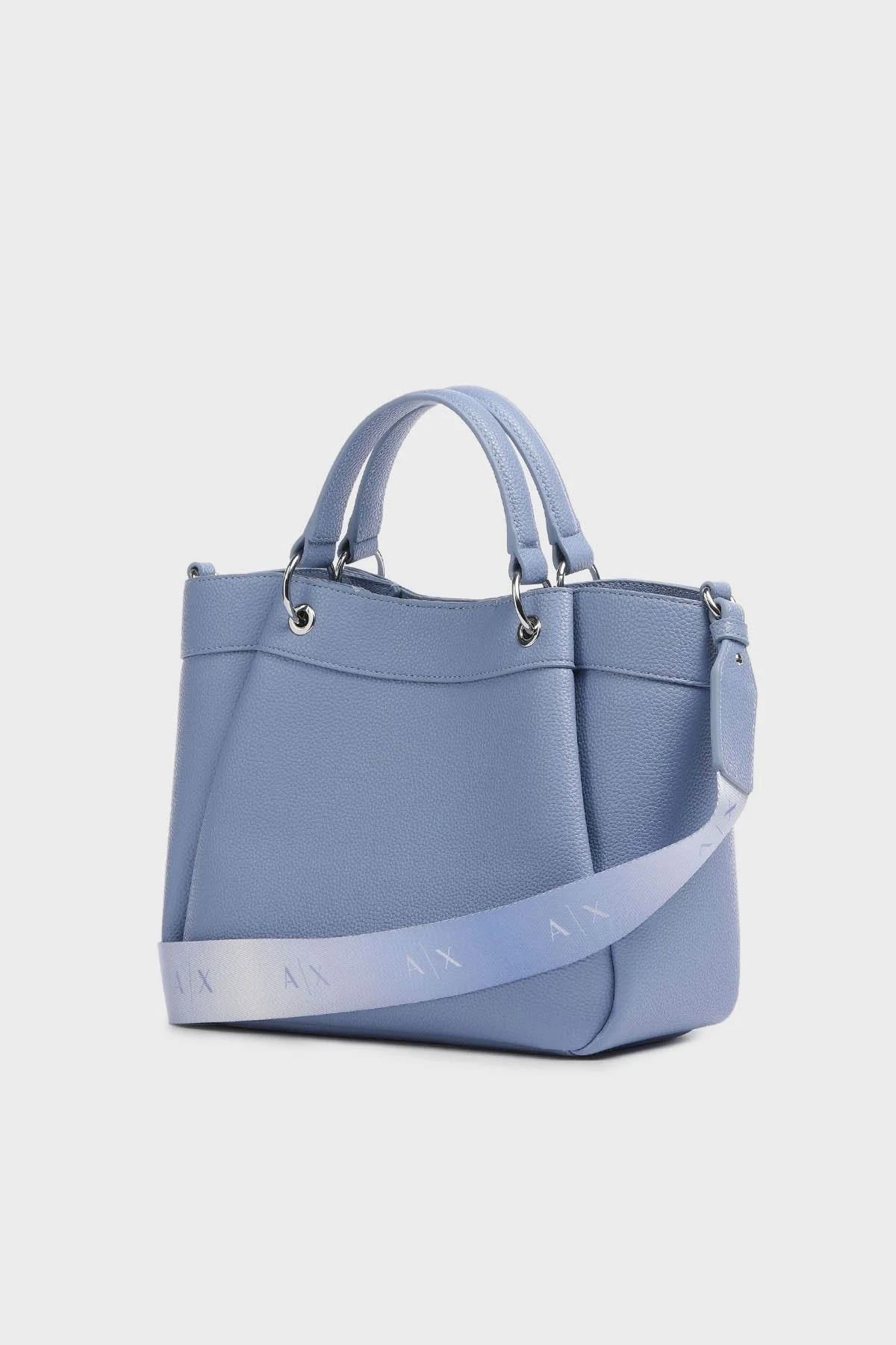 Armani Exchange Çıkarılabilir Uzatma Askılı Bayan Çanta 942911 CC783 21331 GRİ-MAVİ - 2